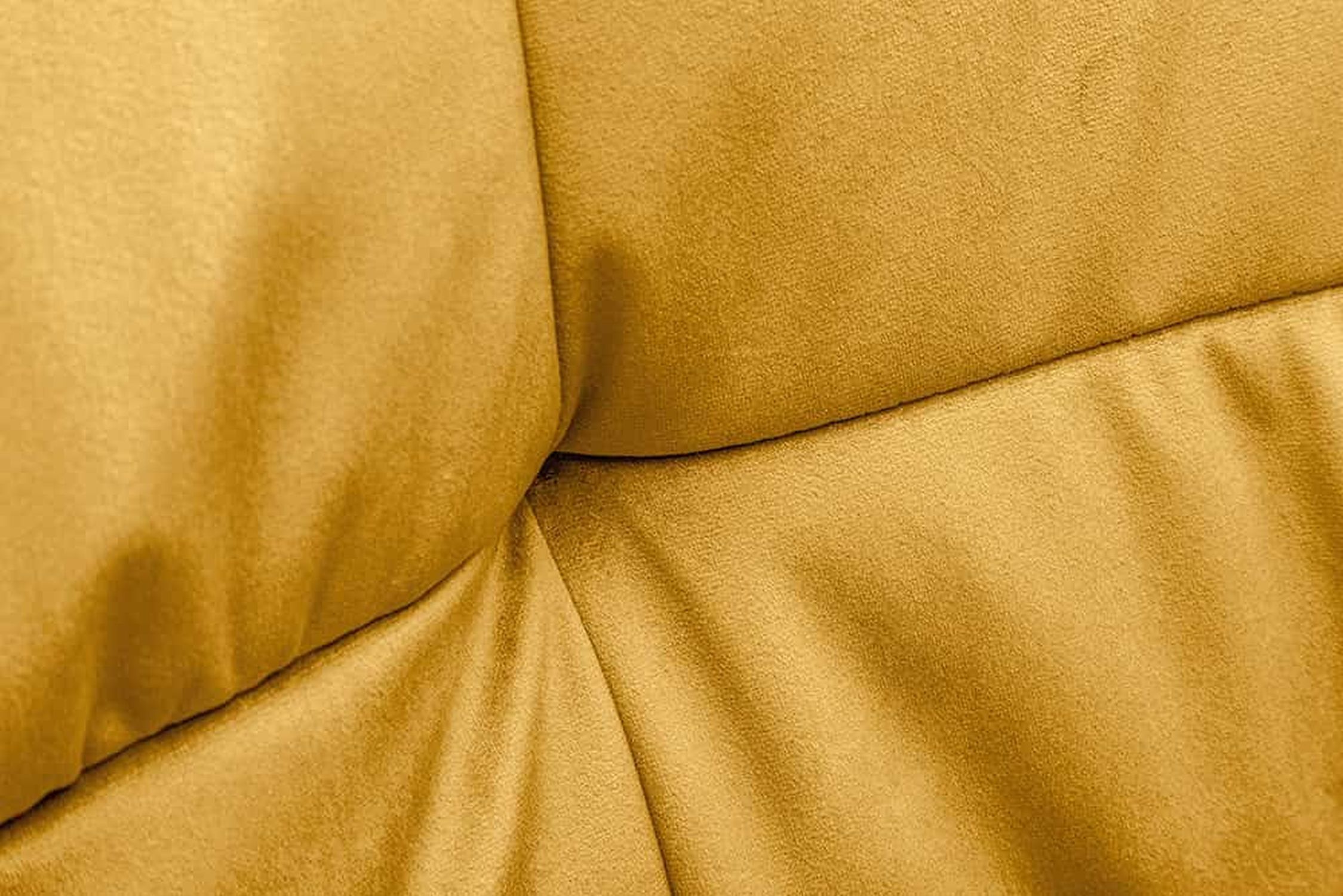 Esszimmerstuhl Samt Metall in Gelb Schwarz Modern