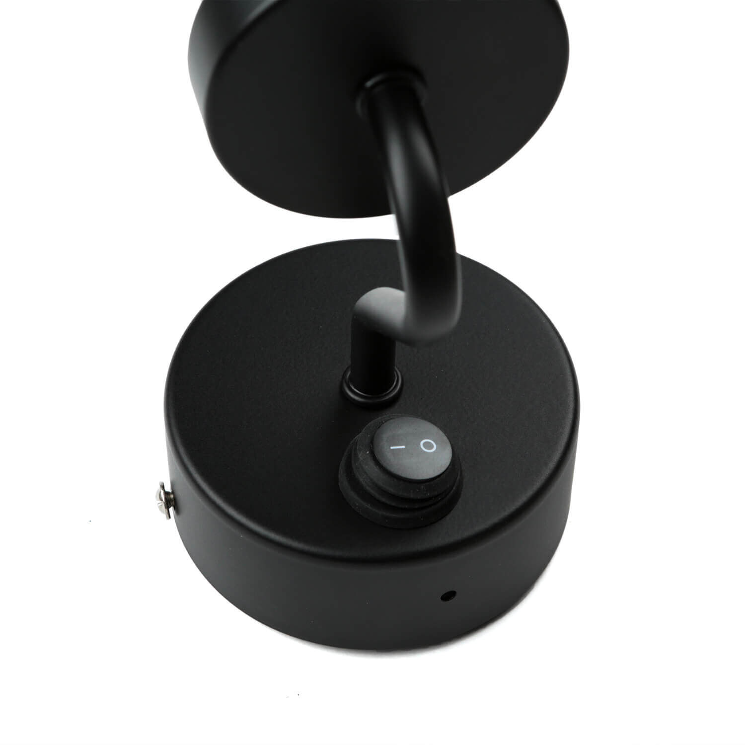 Badlampe Wand IP44 Schwarz Weiß Glasschirm TOHO Elektronik