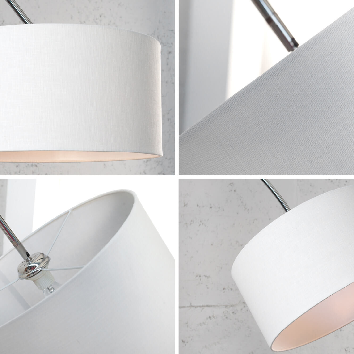 Stehlampe Weißer Schirm 170cm Lampe Wohnzimmer Lampe, Lampenschirm