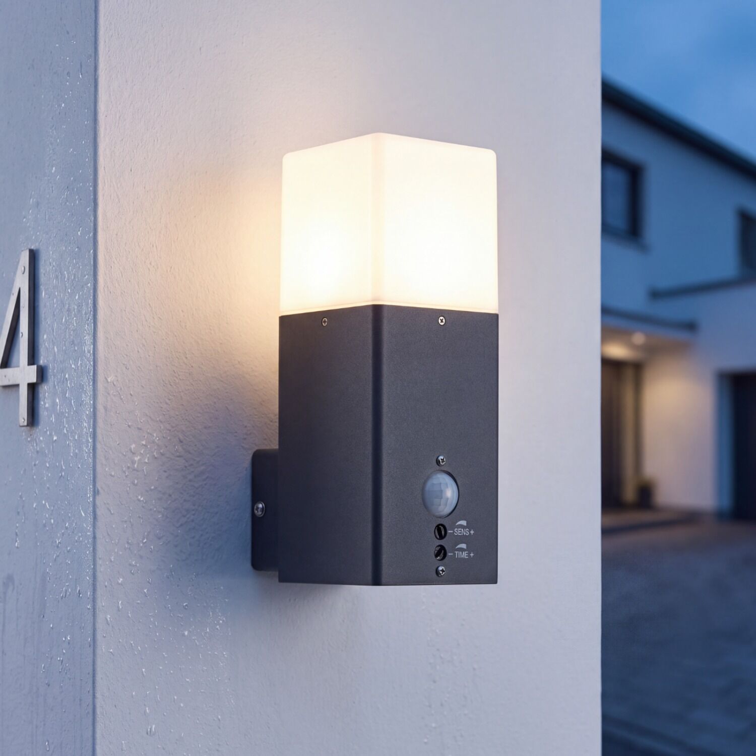 Außenleuchte, Wandlampe, Beleuchtung, Sensor, Bewegungsmelder