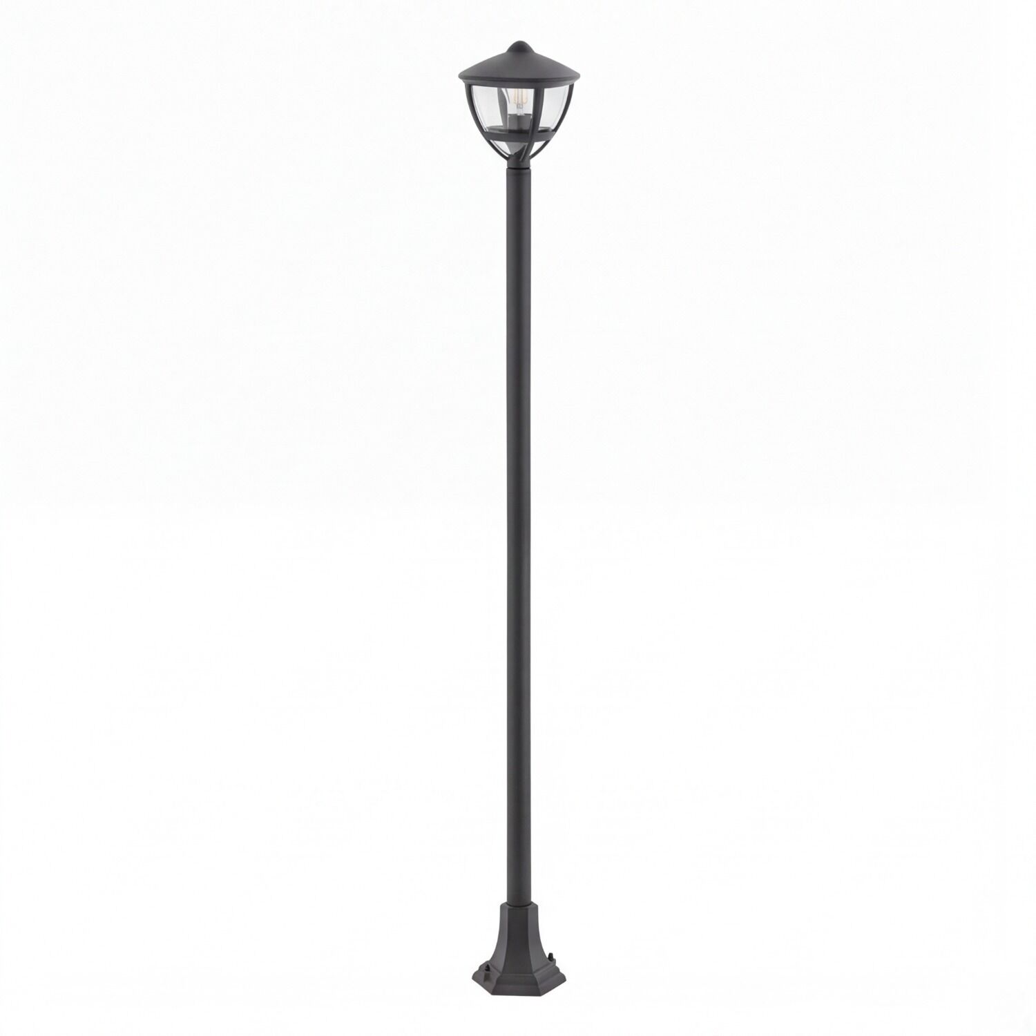 Lampe d'extérieur IP44 Noir E27 200 cm Aluminium Moderne