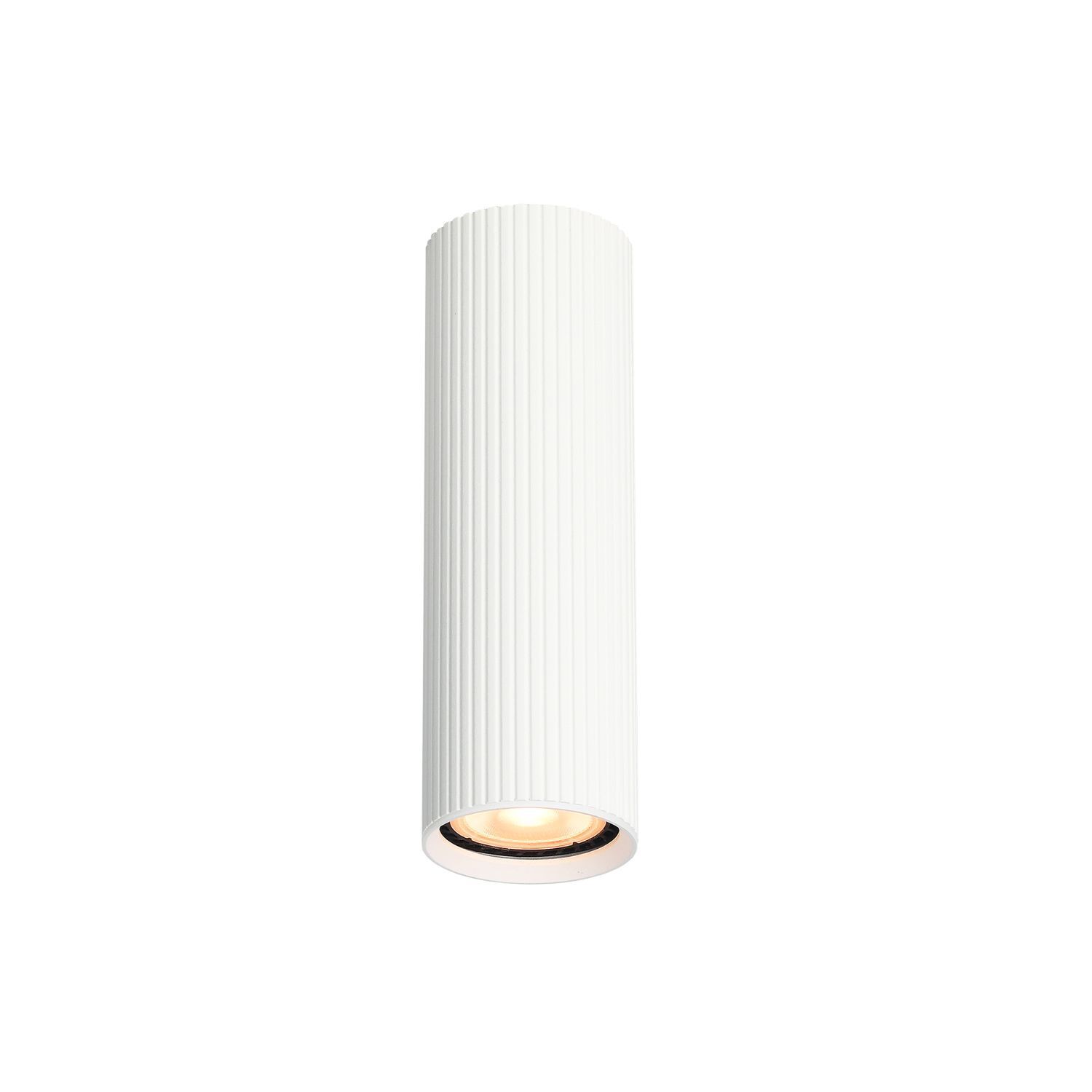 Spot Lampe Decke Weiß Metall GU10 Ø 5,5 cm H: 17 cm Aufputz Zylinder, Lampe, Deckenleuchte