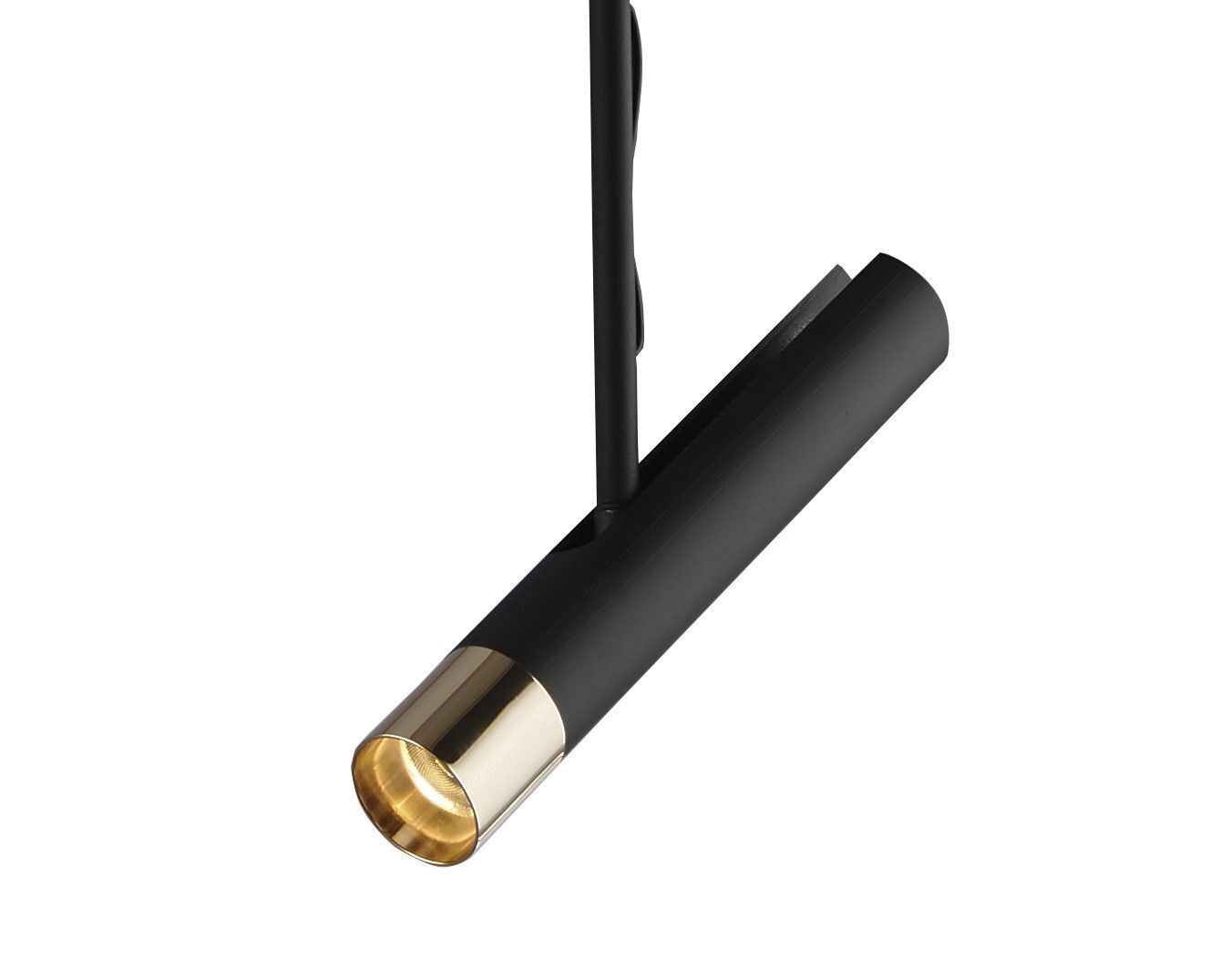 LED Hängeleuchte Metall verstellbar Schwarz Gold 3000 K LED Hängeleuchte Metall verstellbar Schwarz Gold 3000 K