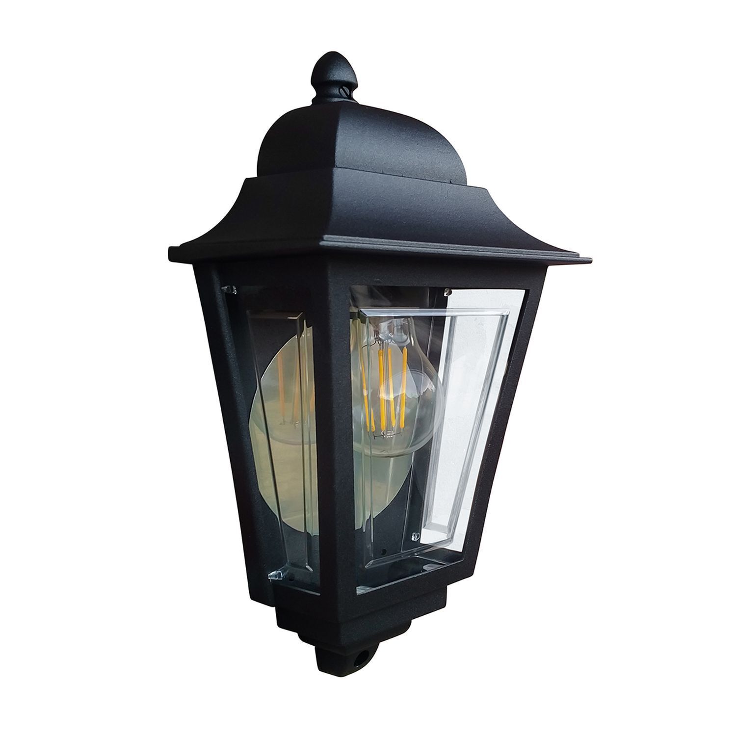 Applique extérieure Rustique Noir IP44 E27 Aluminium Lampe, Leuchte, Laterne