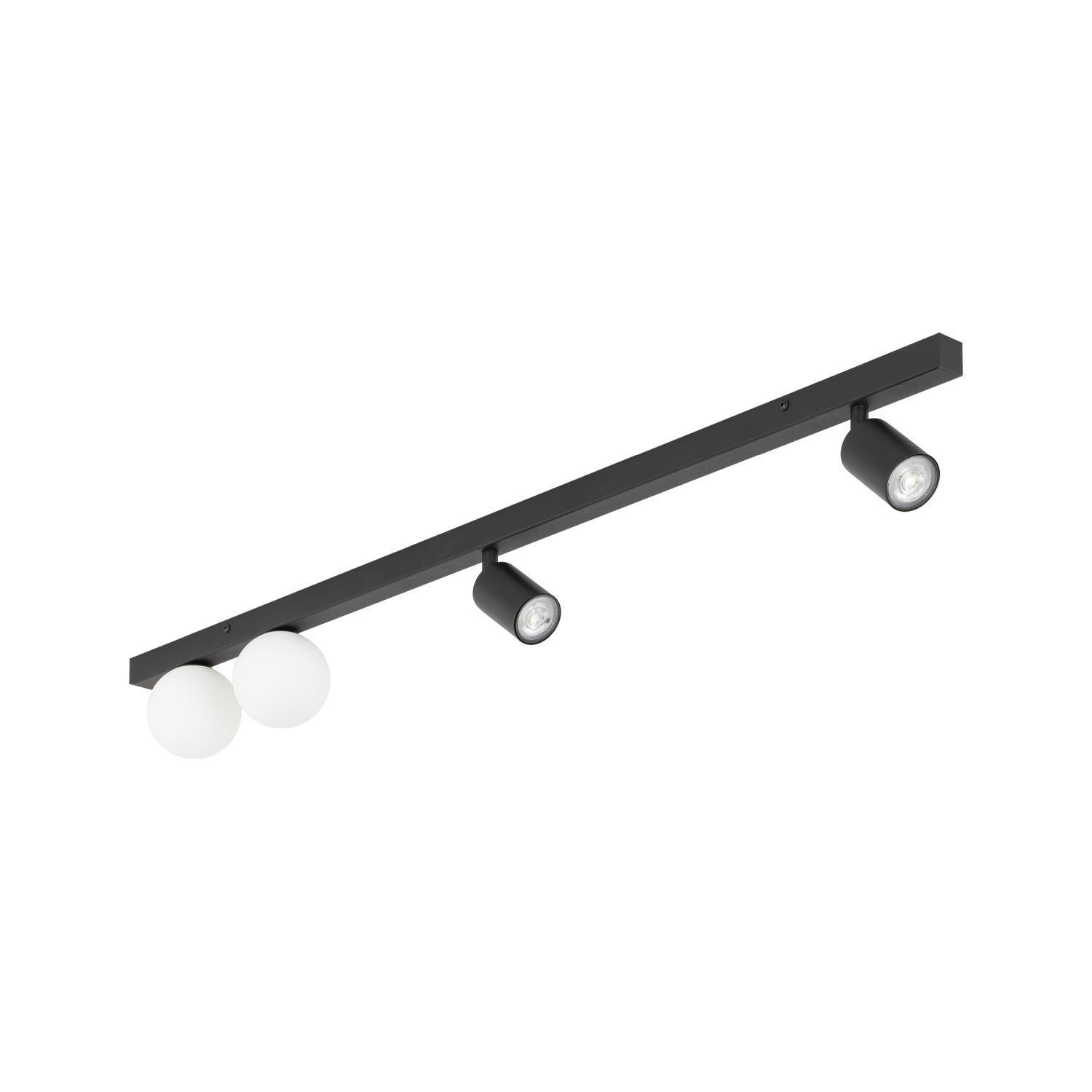 Deckenstrahler 115 cm lang Metall Glas 2x GU10 + 2x G9 Deckenstrahler 115 cm lang Metall Glas 2x GU10 + 2x G9