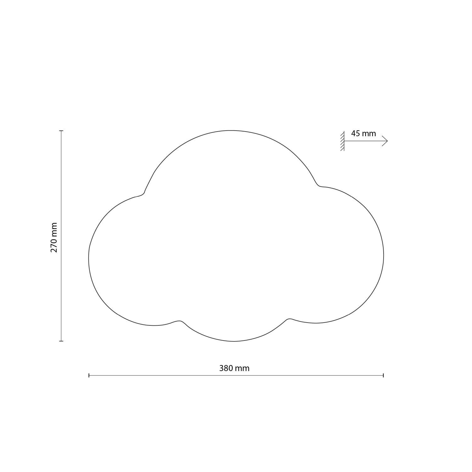 Wolkenform, Wolke, Diagramm, Abmessungen, Technische Zeichnung