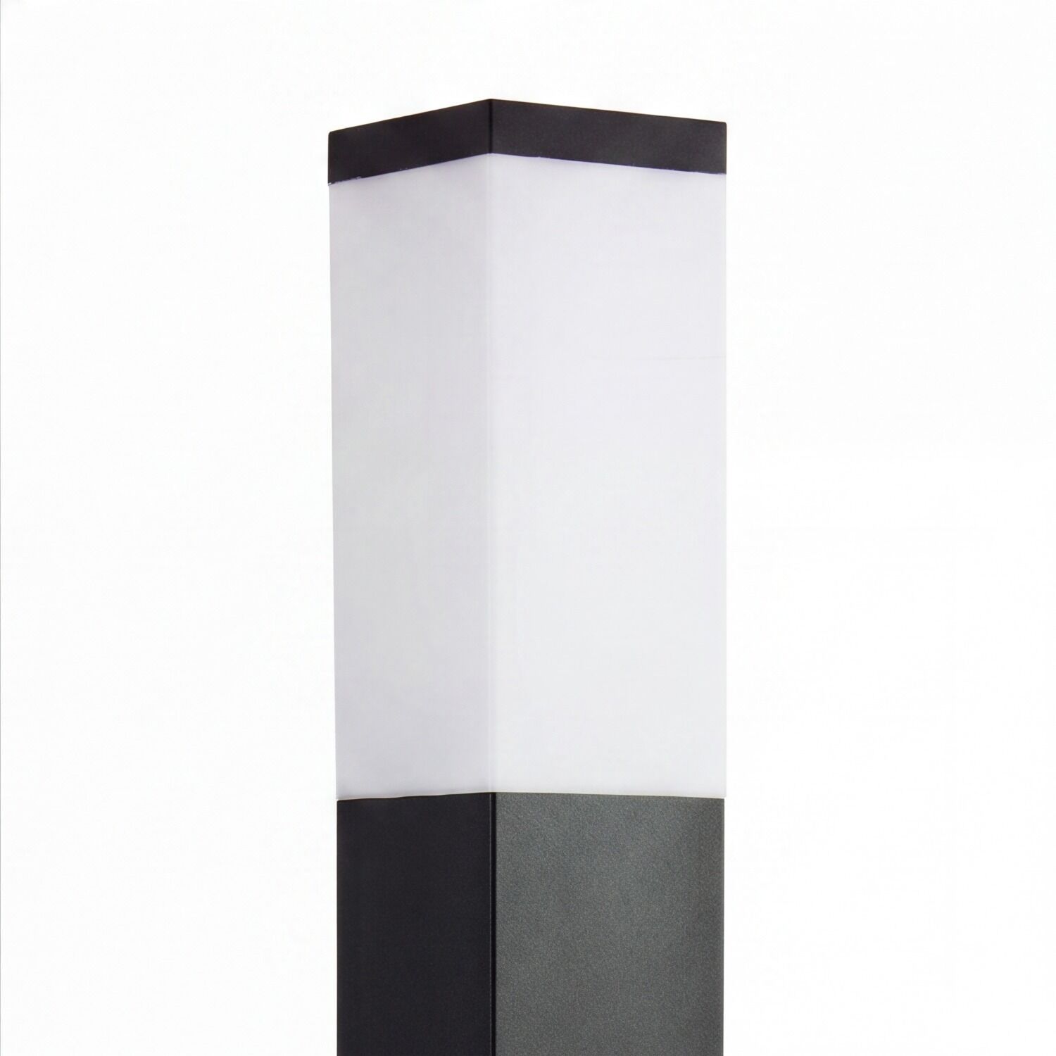 le51400-stehlampe-aussen-modern-ip44-schwarz-weiss-05 laterne, lampenstab, weiß, schwarz, stützsäule
