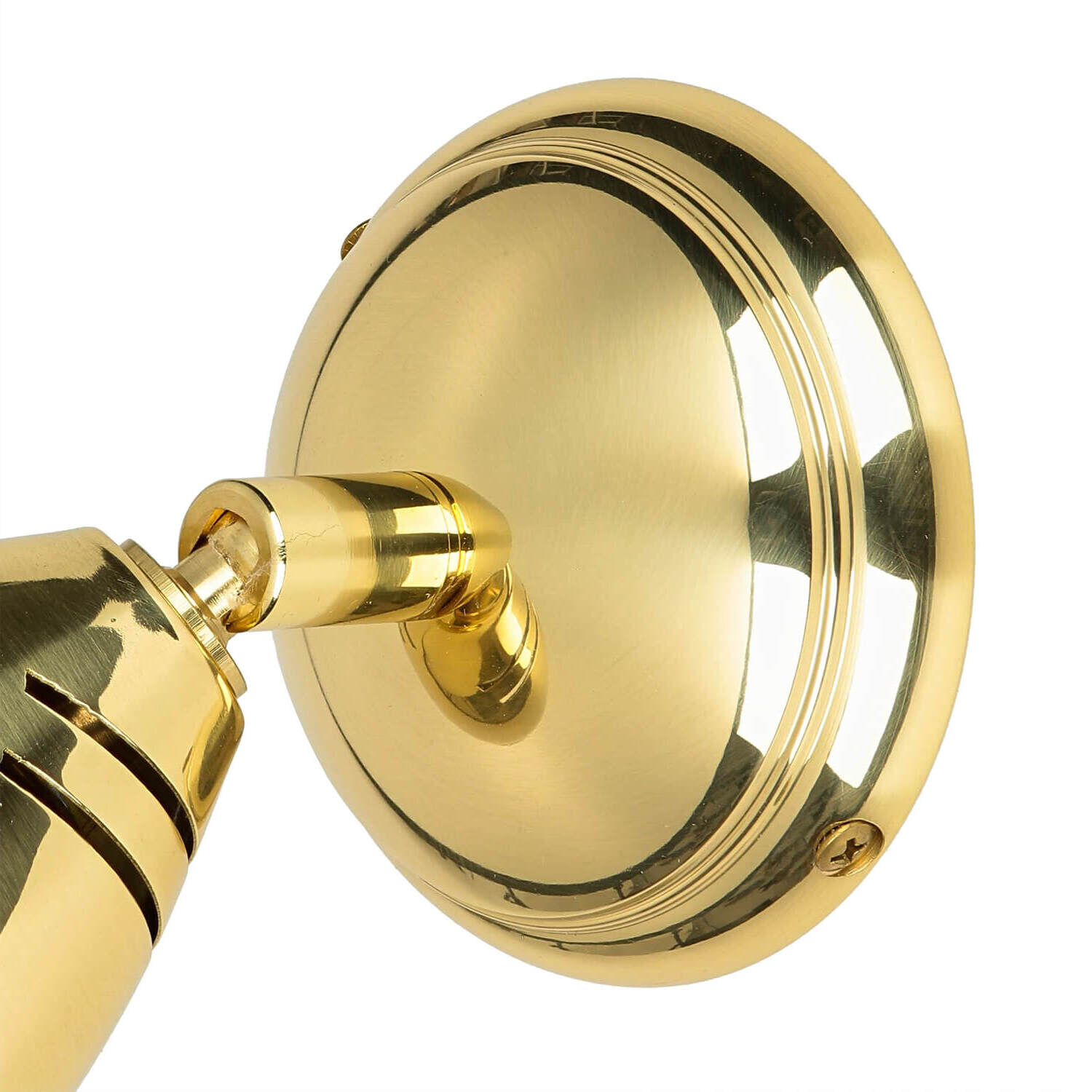 Spot Lampe klein Messing massiv E27 verstellbar Beleuchtung, Bronze, Drinnen, Zimmer, Duscharmatur