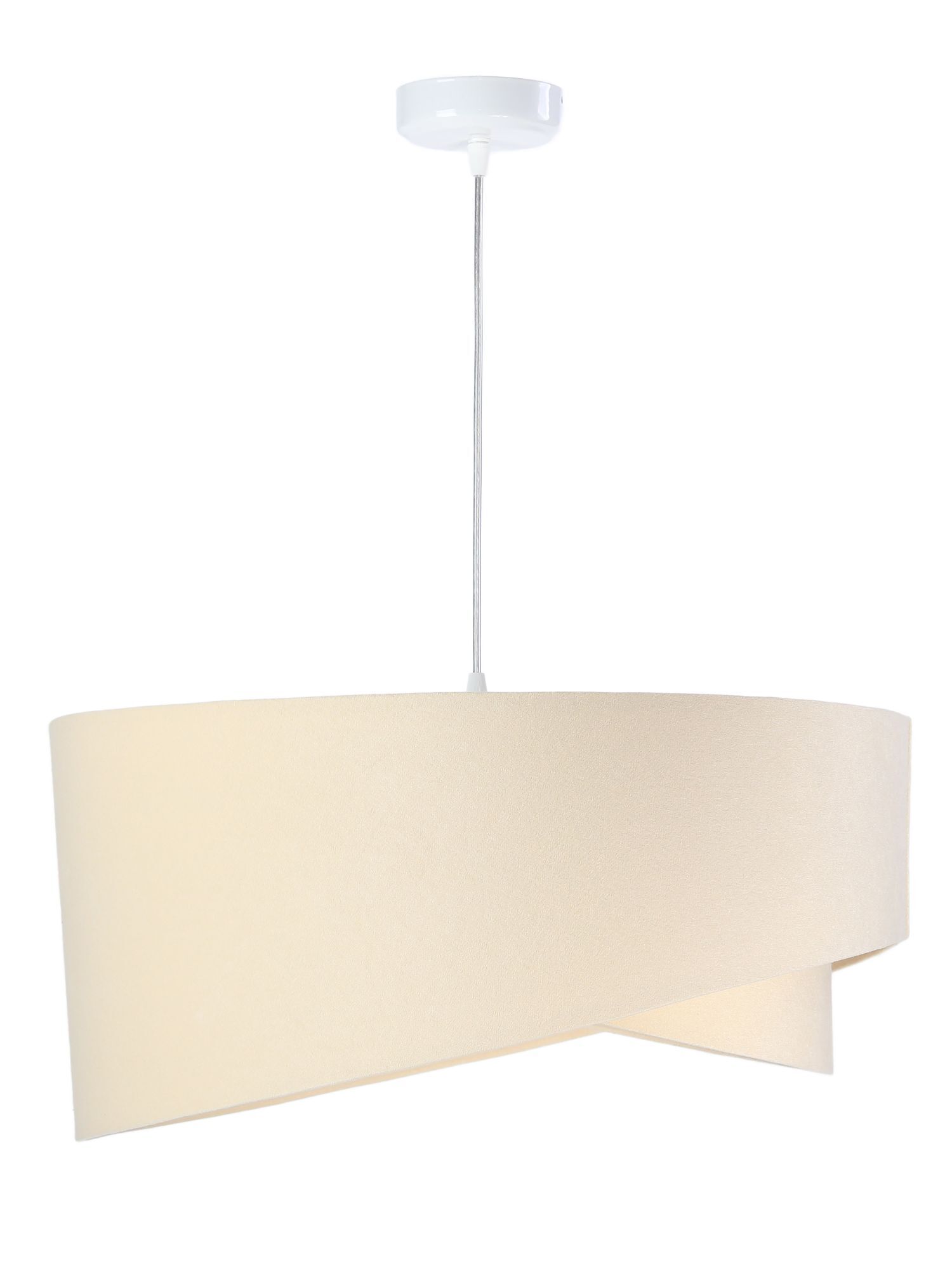 Suspension MADAN crème blanc rond Ø50cm Lampe