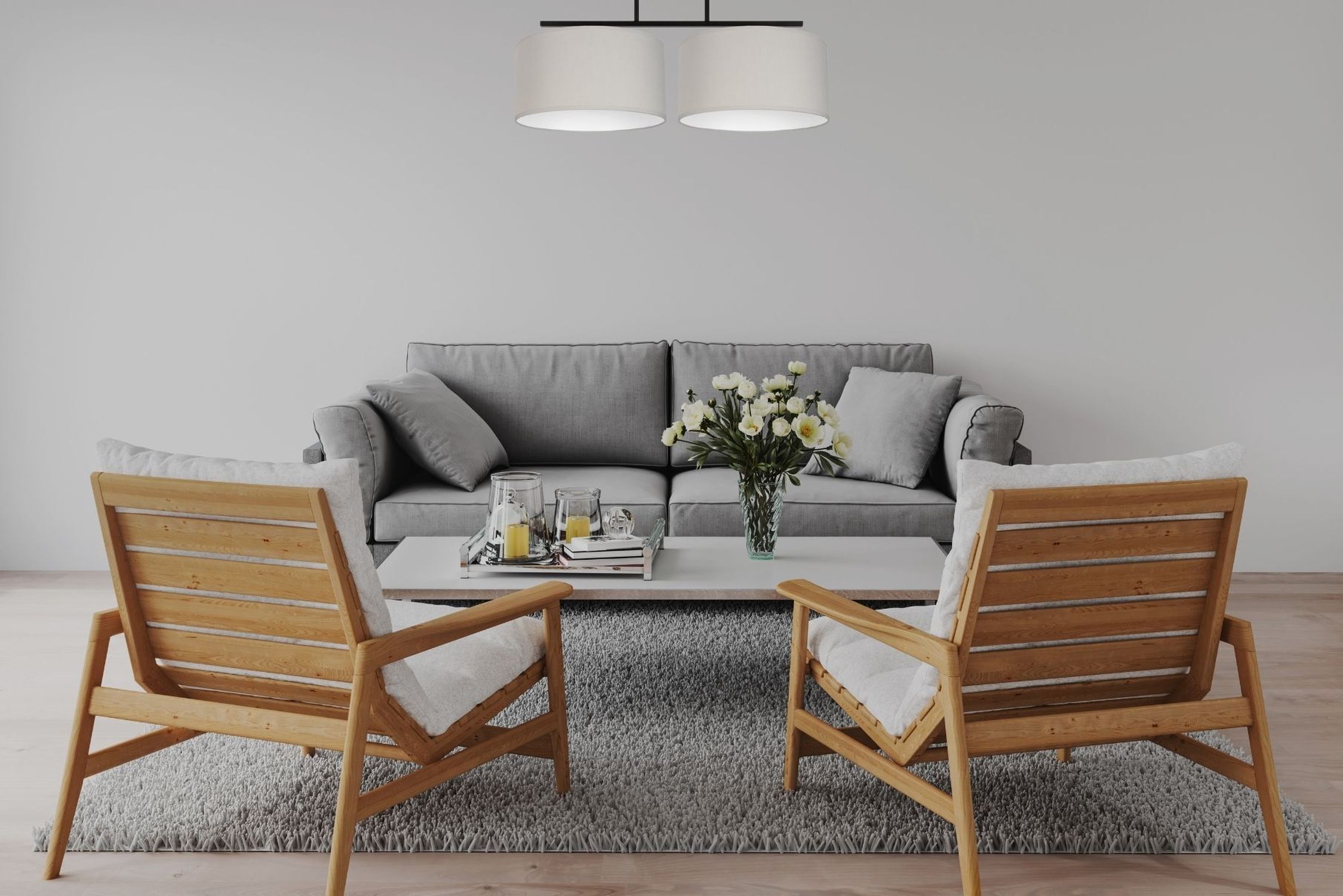sofa, wohnzimmer, kaffetisch, blumen, lampen