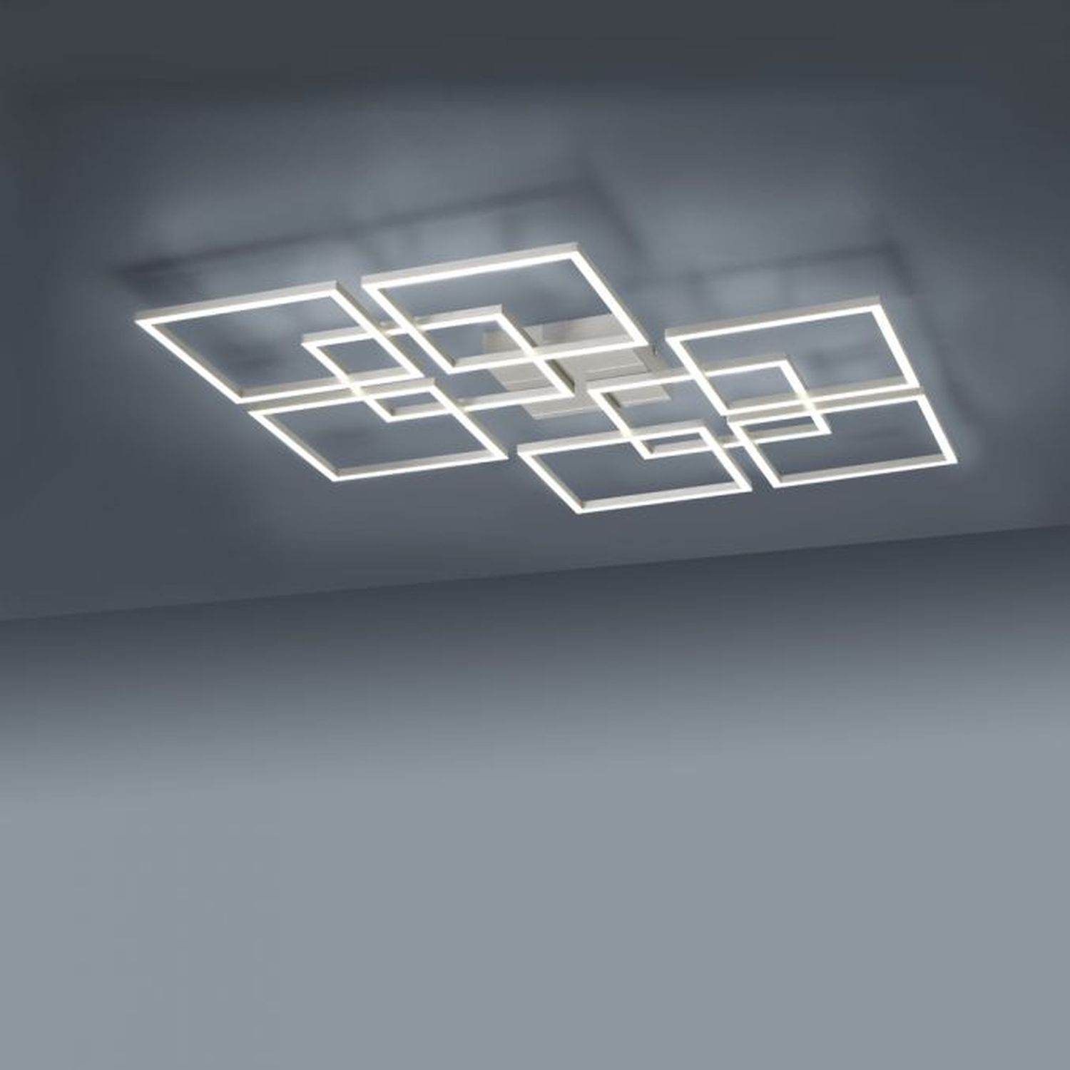 LED Deckenleuchte Farbtemperaturwechsel 58 W in Stahl Deckenleuchte