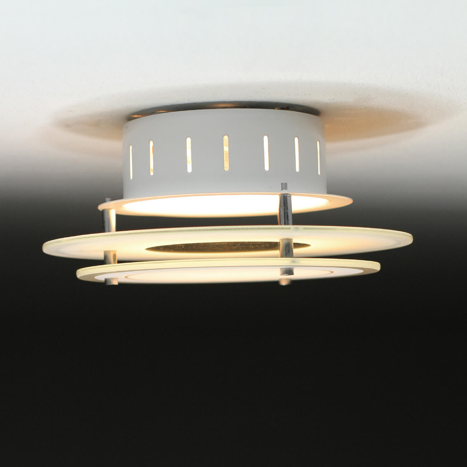 Deckenleuchte Glas Schirm Ø 22 cm rund blendarm Deckenleuchte