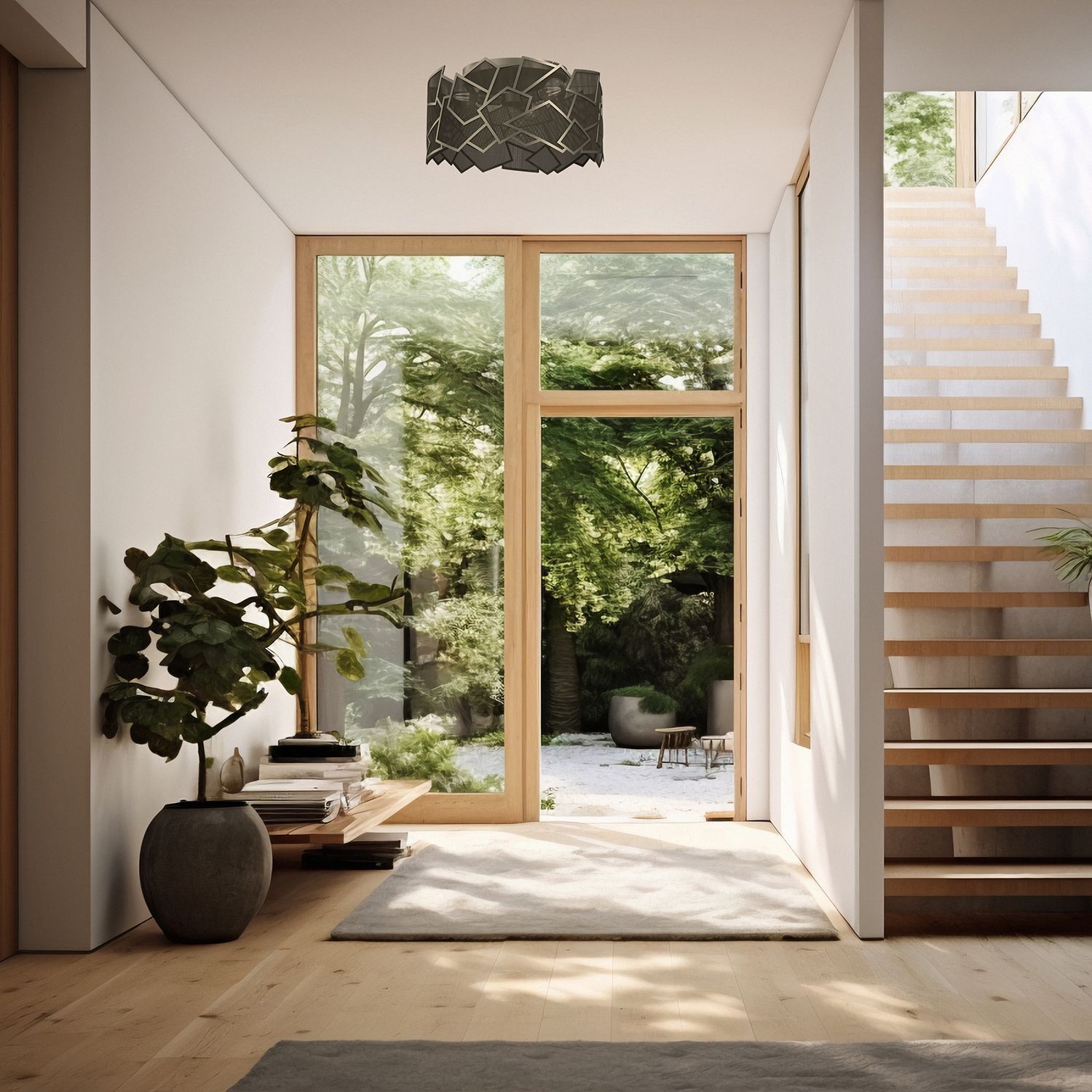 Applique décorative en métal doré L:49,5 cm Moderne Drinnen, Innenarchitektur, Pflanze, Foyer, Fußboden