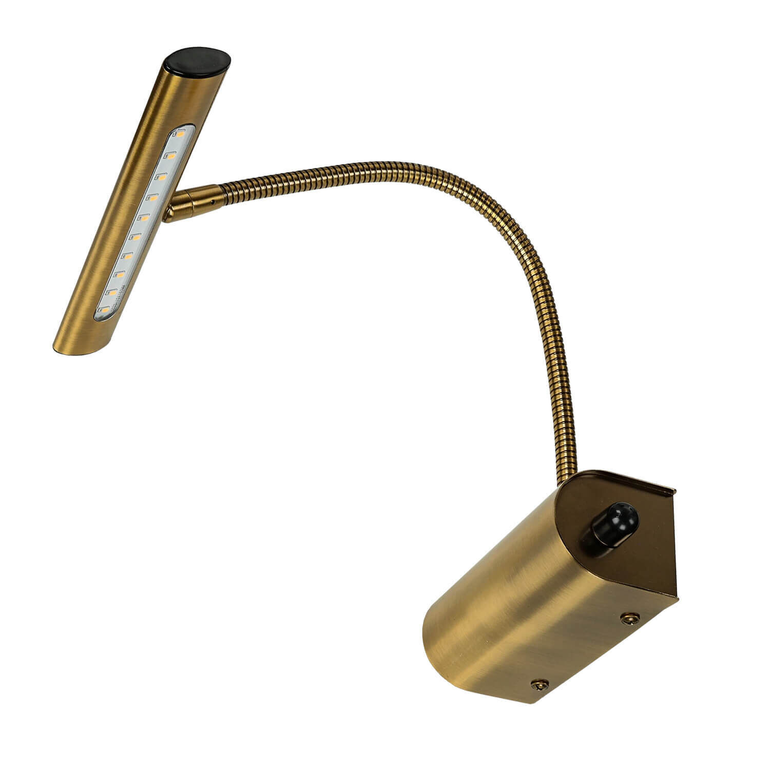 LED Wandleuchte CURTIS in Altmessing