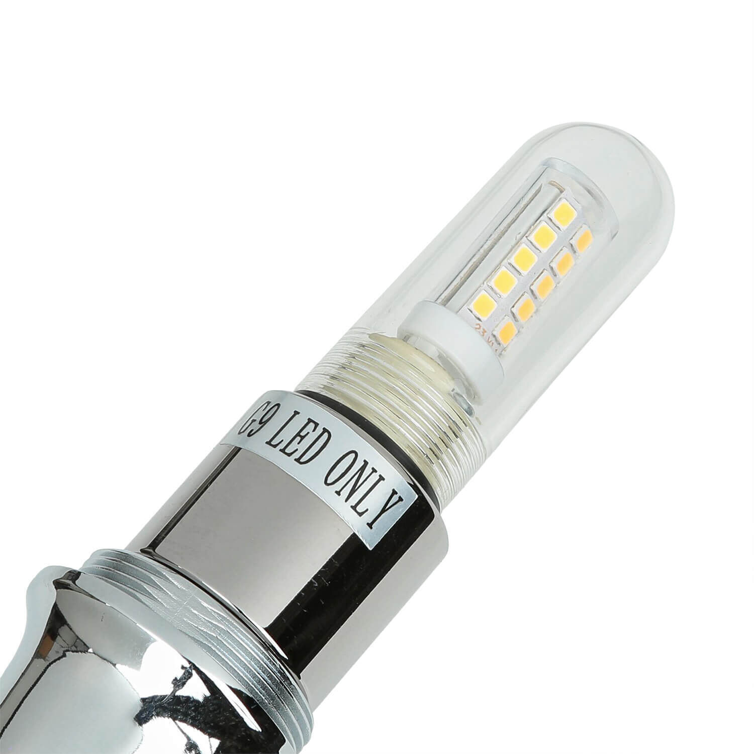 Lampe de salle de bain design LED en laiton verre IP44 en chrome Licht, Rauchrohr, Medikamente, Pille