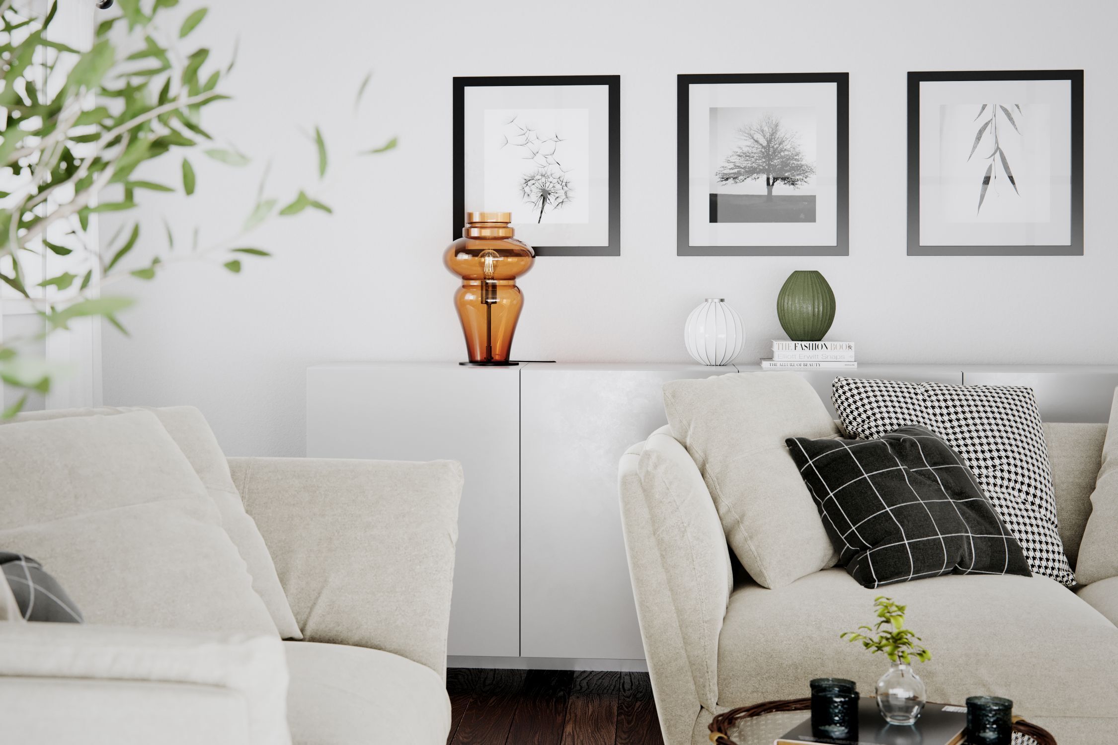 Lampe de table verre fumé métal 40,6 cm de haut E27 design vintage Kissen, Dekoration für Zuhause, Wohnzimmer, Couch, Innenarchitektur