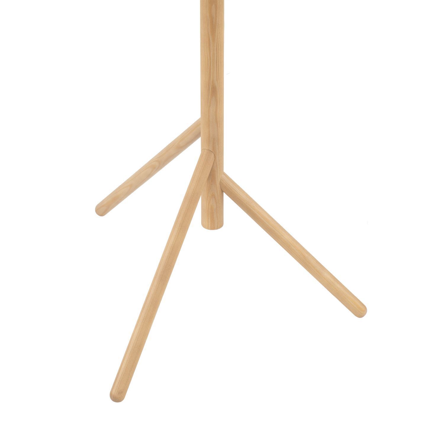 Stehlampe 150 cm klein Holz Glas 3x G9 Dreibein MIEKE Moebel