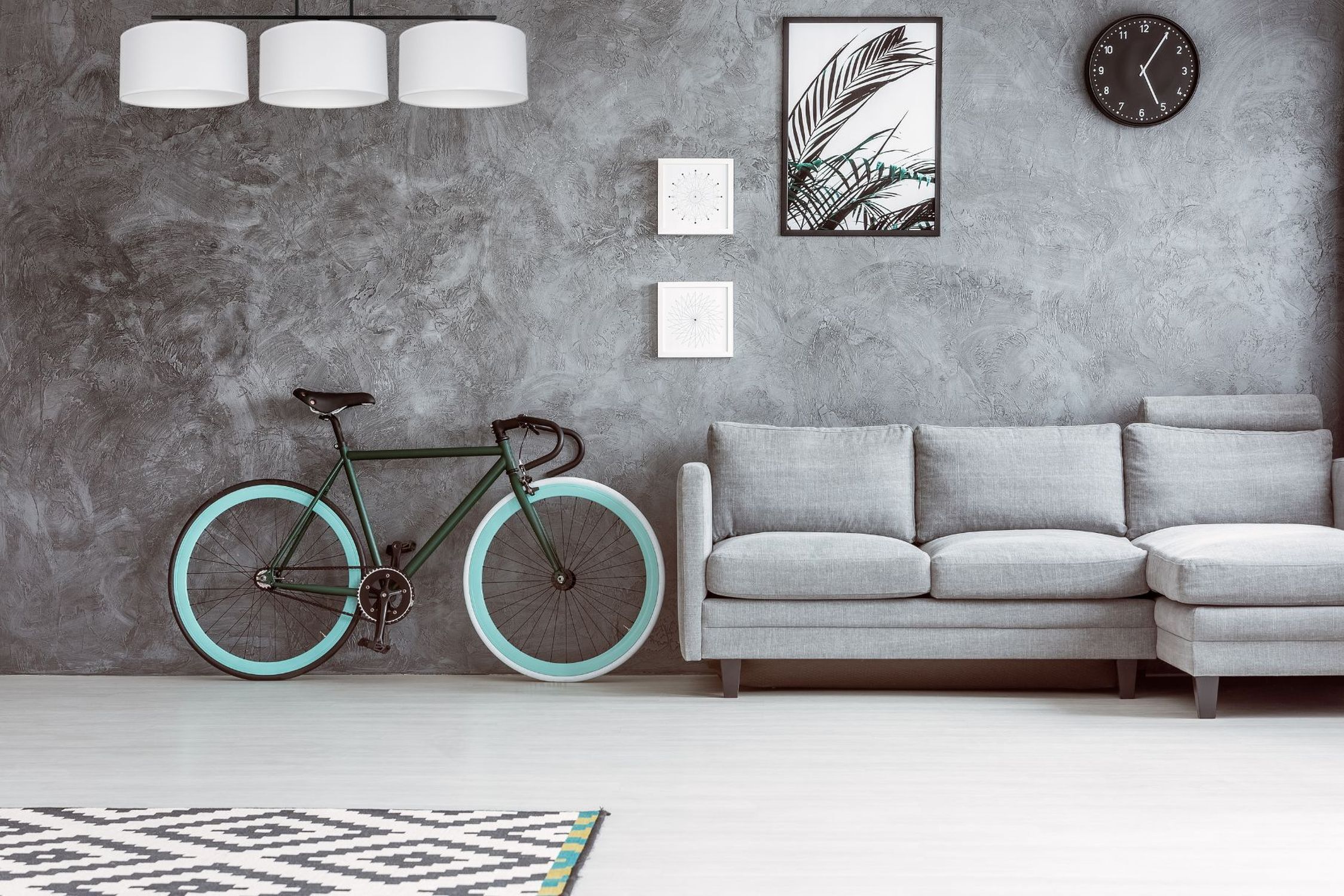 Fahrrad, Bicycle, Mintgrün, Rennrad, Wohnzimmerdekoration