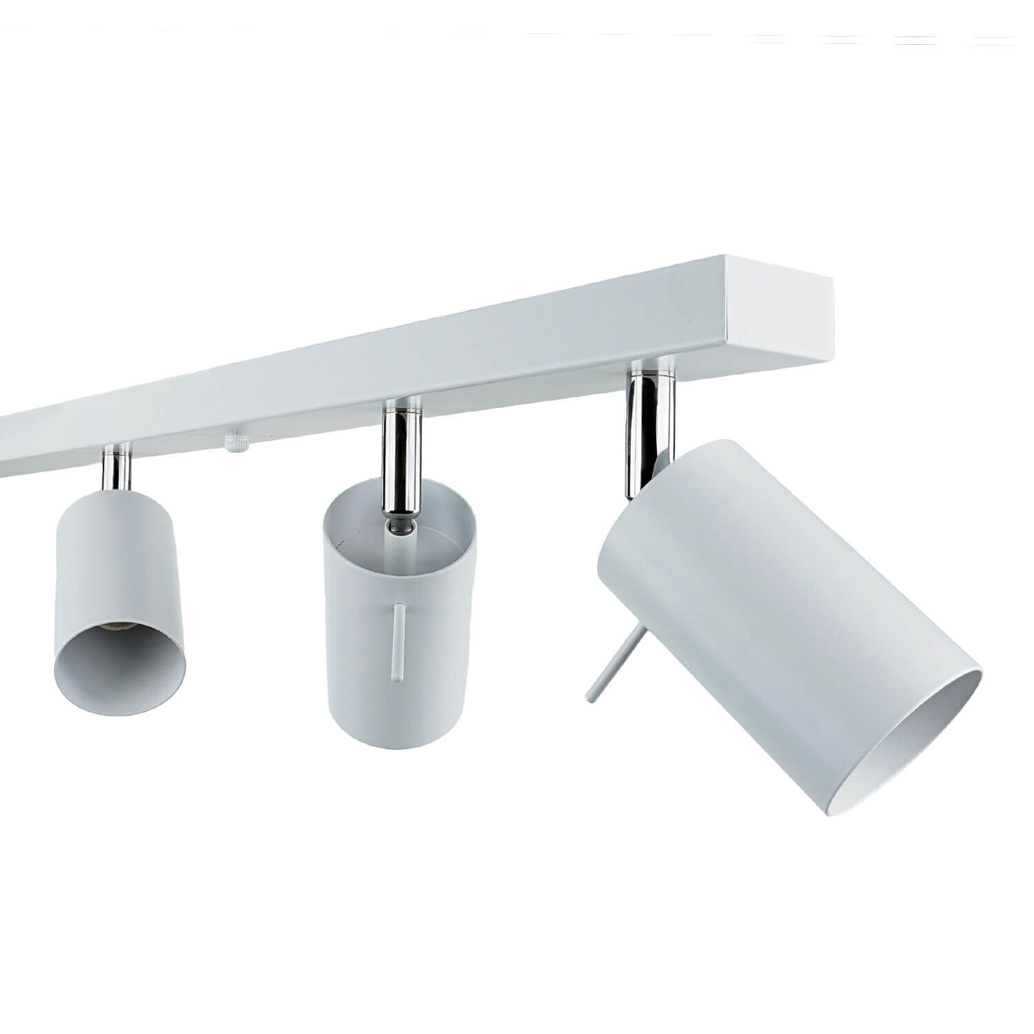 Deckenstrahler Metall 118 cm lang 6-flammig GU10 Weiß Beleuchtung, Badezimmer, Drinnen, Zimmer, Duscharmatur