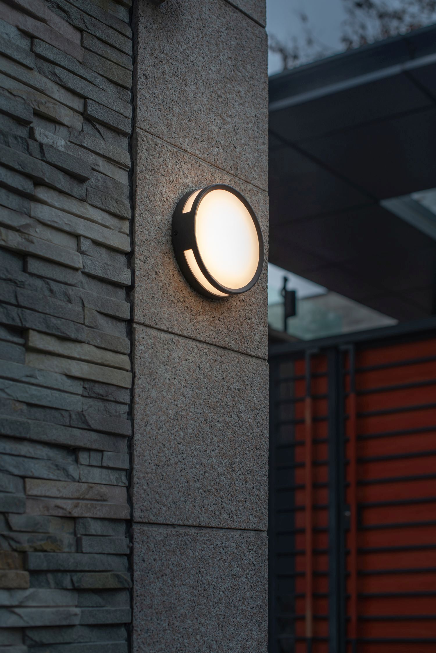 Applique murale extérieure LED aluminium ronde Ø18,3 cm IP54 3000 K Beleuchtung, Fenster