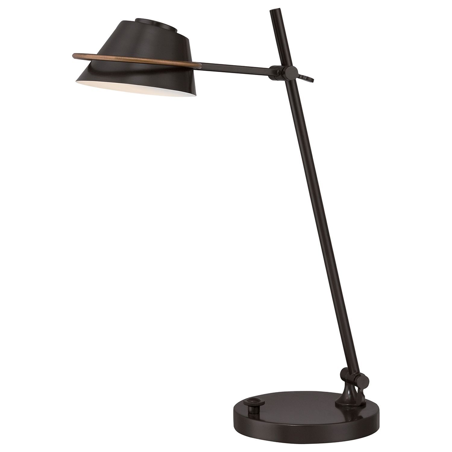 LED Schreibtischleuchte dimmbar in Bronze verstellbar Lampe, Lampenschirm, Tischlampe