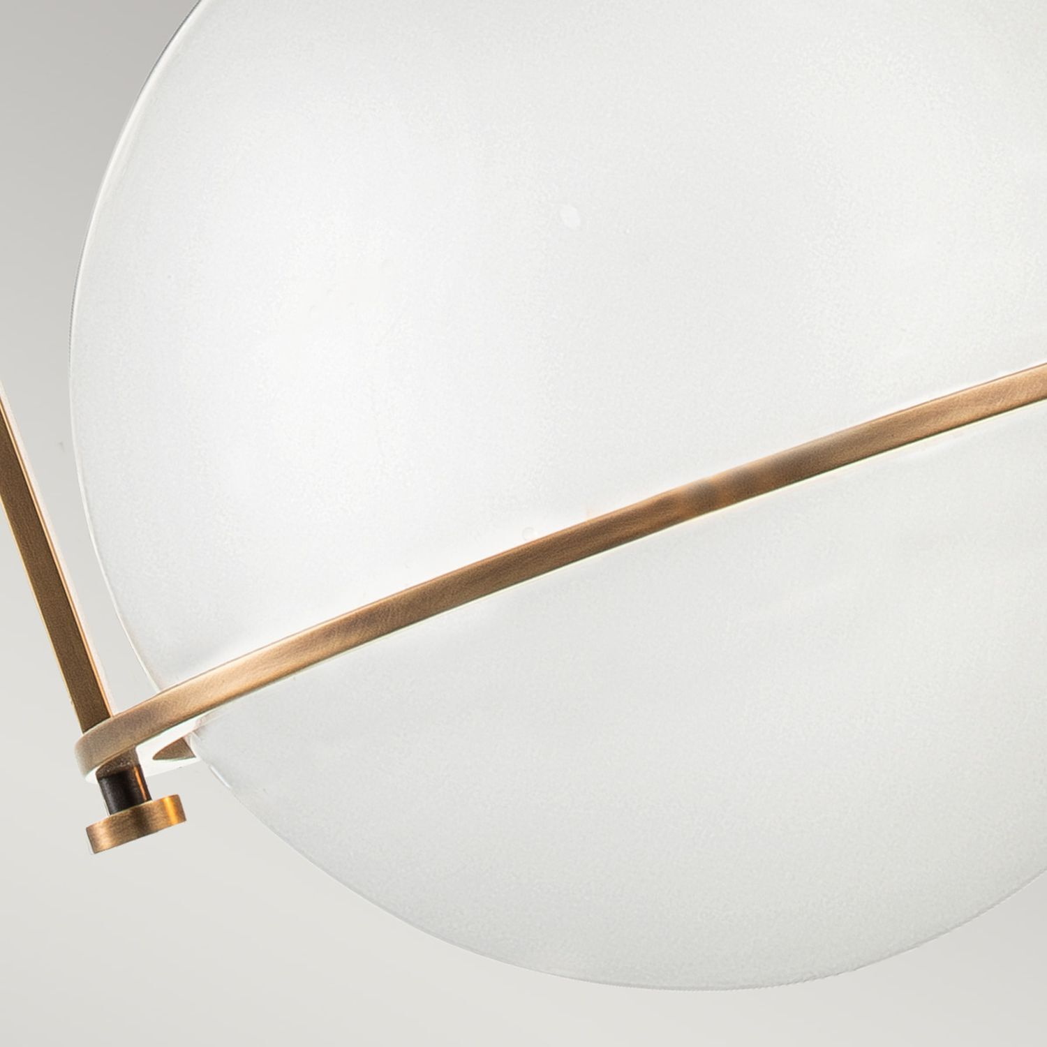 Hängeleuchte Metall Glas D: 28,9 cm H: max. 129,4 cm Deckenlampe, Lampenschirm, Kupferton, stahl, roterrand