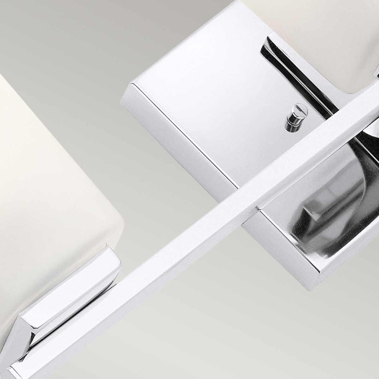 Wandleuchte Bad LED G9 IP44 3000 K Glas Metall B: 58,4 cm