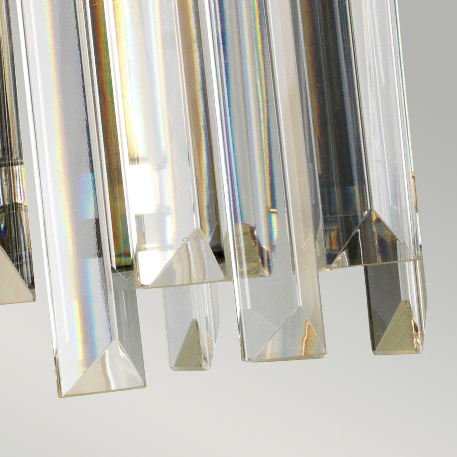 Wandleuchte Kristall Art Déco E27 in Nickel Klar E27 Aluminium