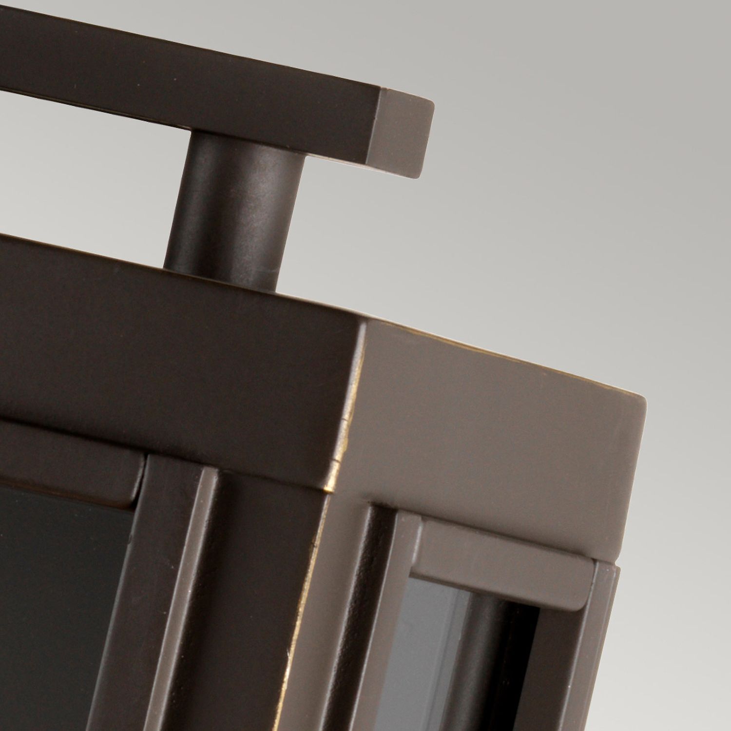 Applique vintage extérieur aluminium verre H : 35,5 cm IP44 E27 Moebel, Kabinett