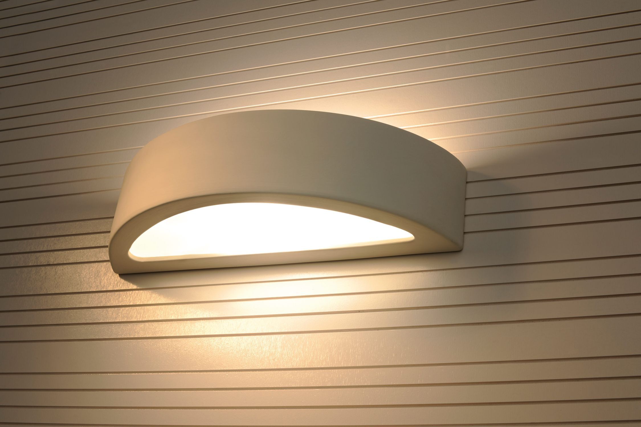 Lampe plâtre Blanc Peinte lumière élégante E27 ORION