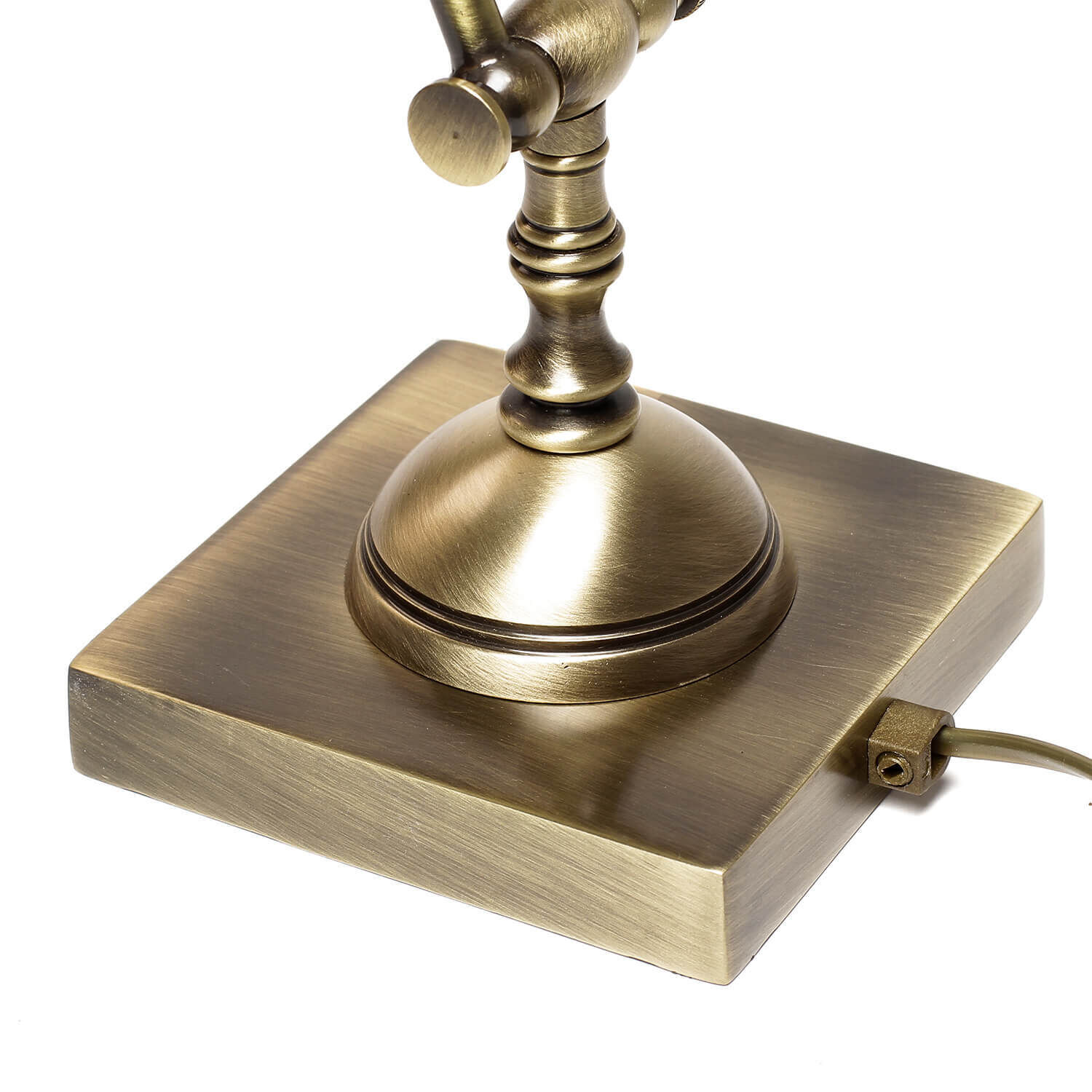 Noble lampe de table en laiton véritable Premium Bronze