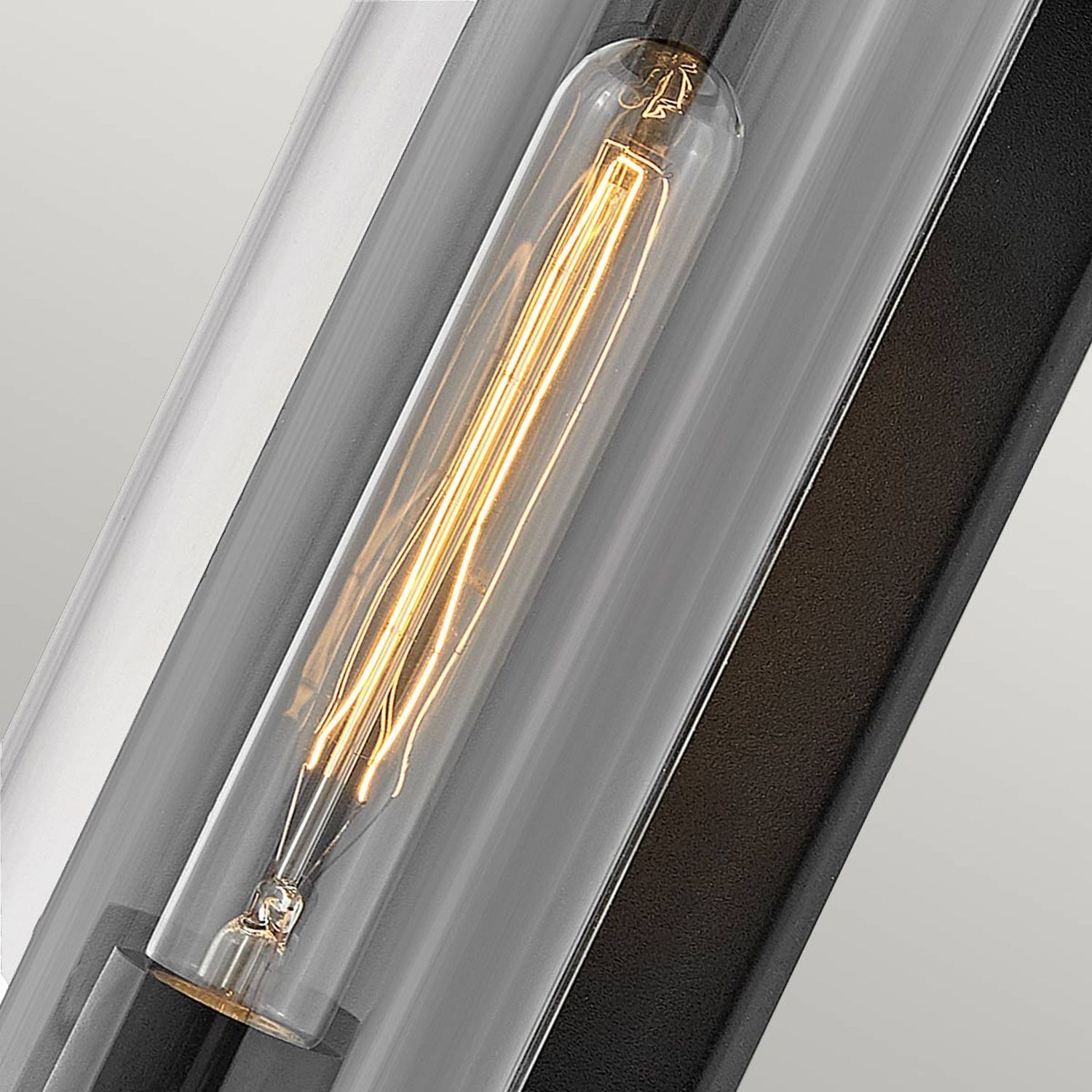 Lampe d'extérieur mur entrée 35,6 cm de haut IP44 E27 noir