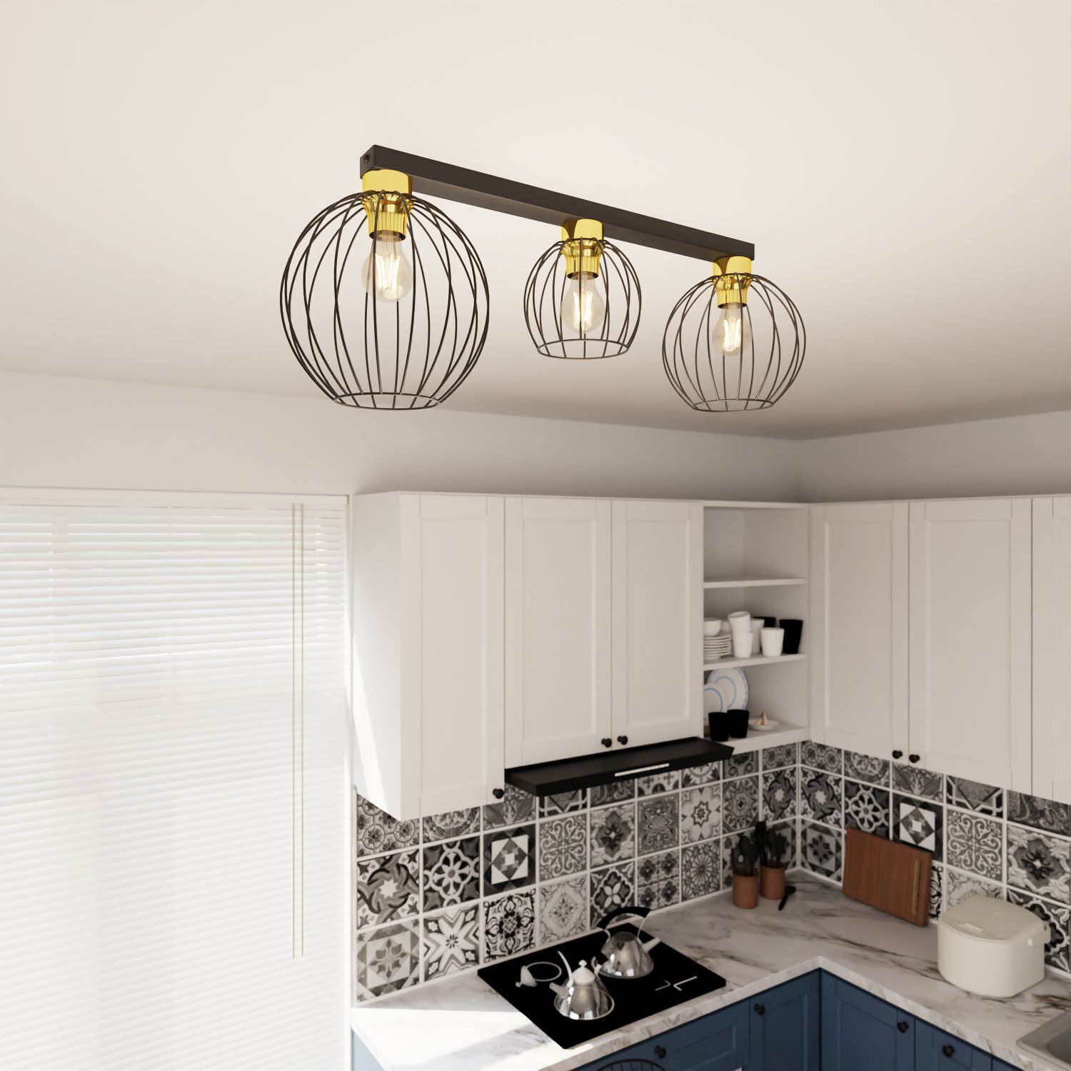 Leuchte, Drinnen, Innenarchitektur, Küche, Kronleuchter