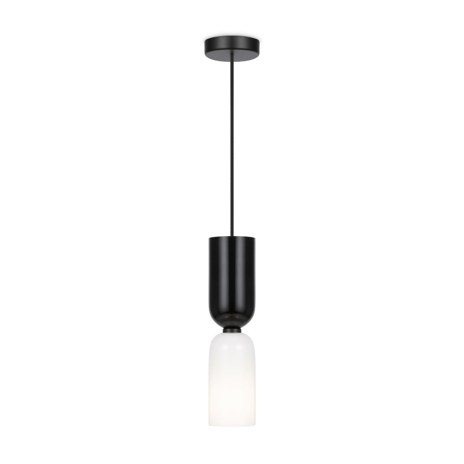 Lampe à suspendre métal verre E14 ronde Ø 8 cm H : max. 232 cm