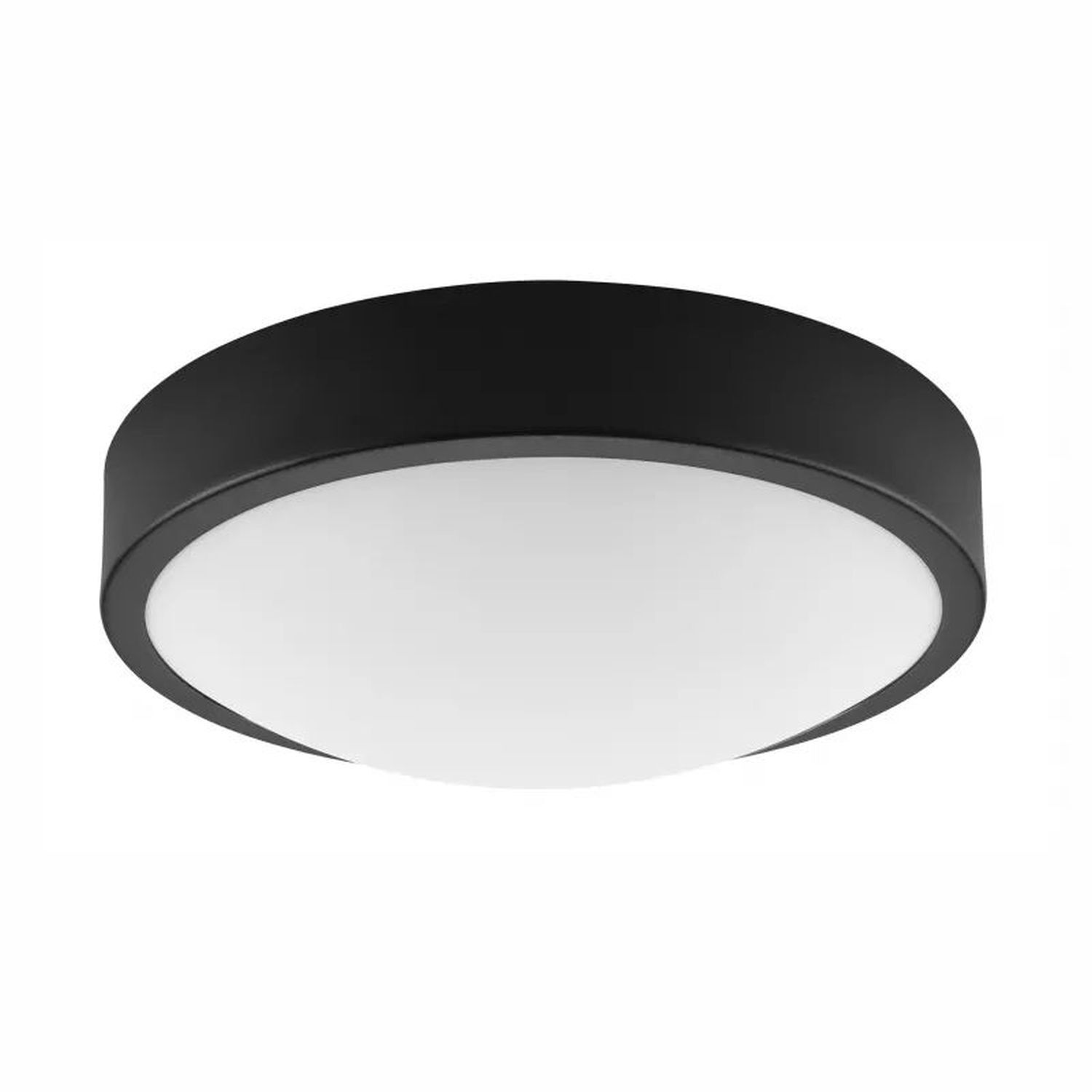 Lampe de plafonnier confortable verre métal noir E27 Ø26 cm Deckenleuchte, Leuchte