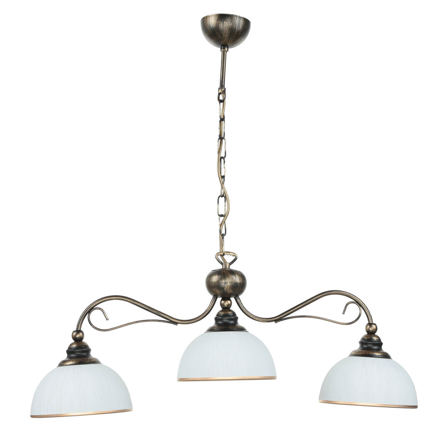 Pendelleuchte in Braun antik L:74cm Esstisch Lampe Leuchte, Lampe, Kronleuchter, Deckenleuchte