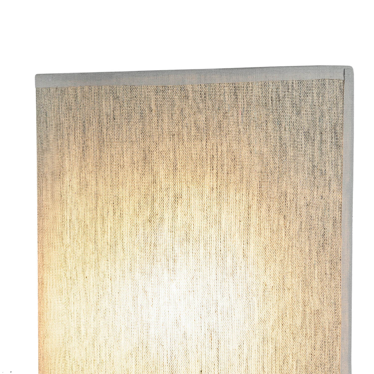 Loft Wandlampe Stoff Schirm halbrund E27 in Grau ALICE Lampe, Dekoration für Zuhause