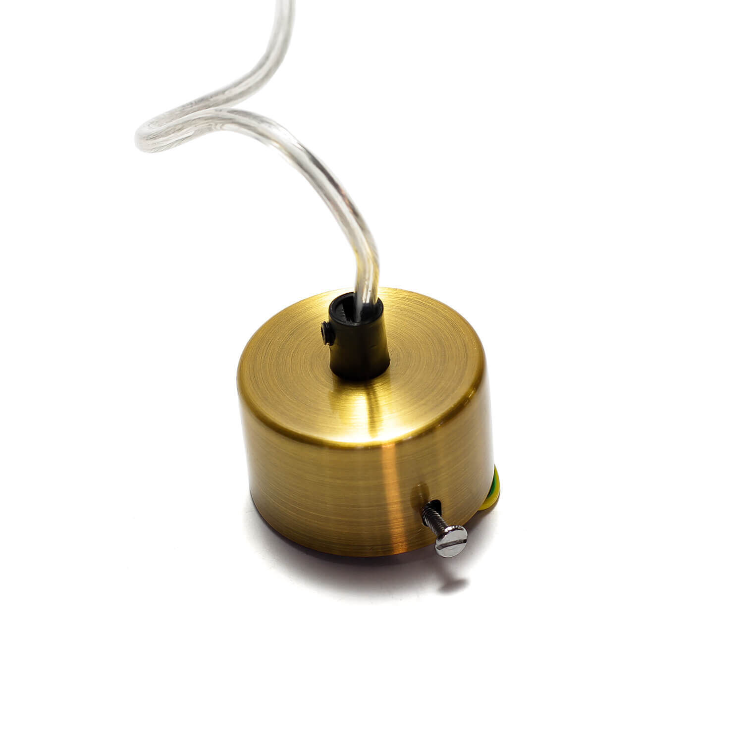 Lampe à suspendre en laiton Ø5,5cm métal salon Spule, Spirale, Maschine, Rotor