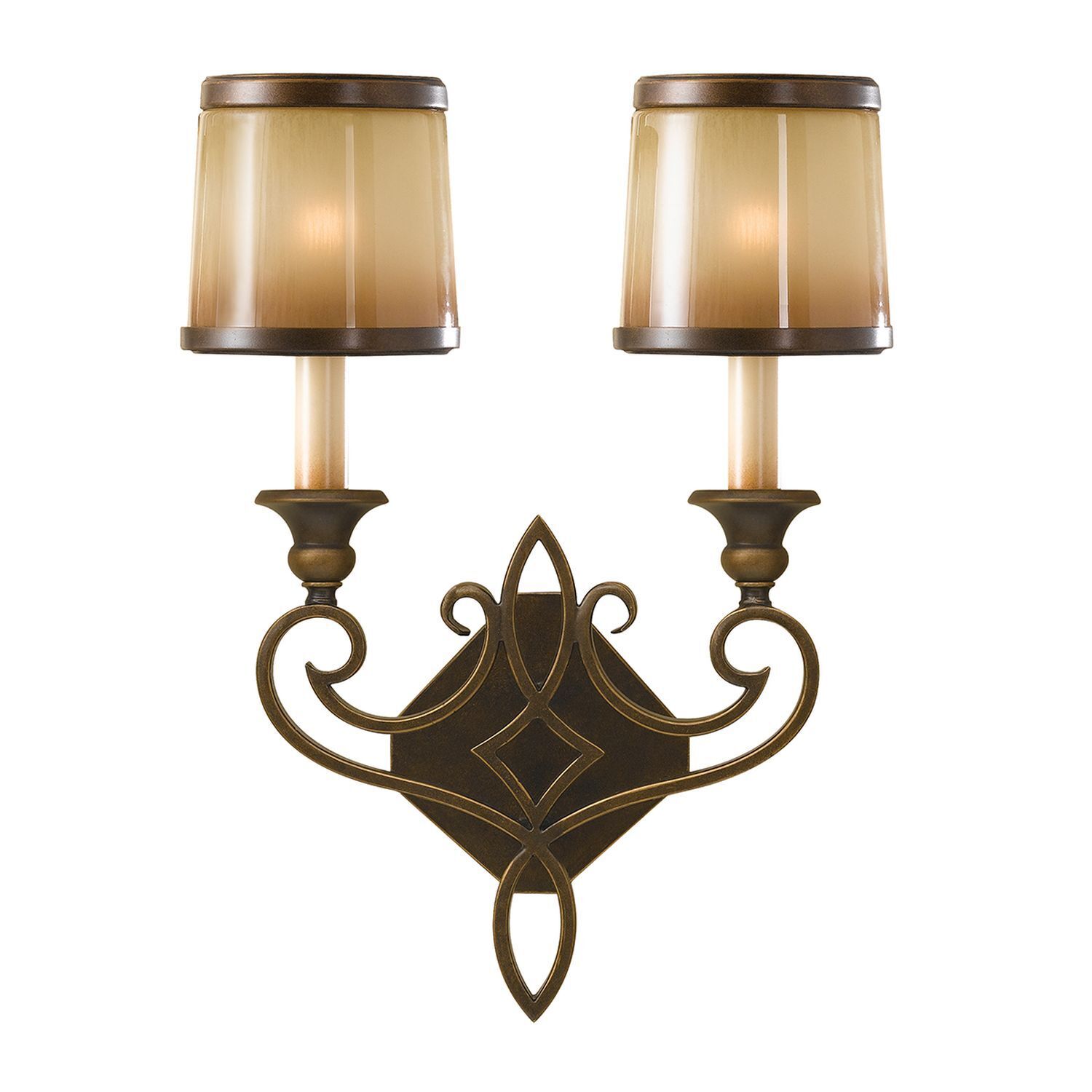 Wandlampe ANABELL 4 Beige Bronze B:34cm Leuchte