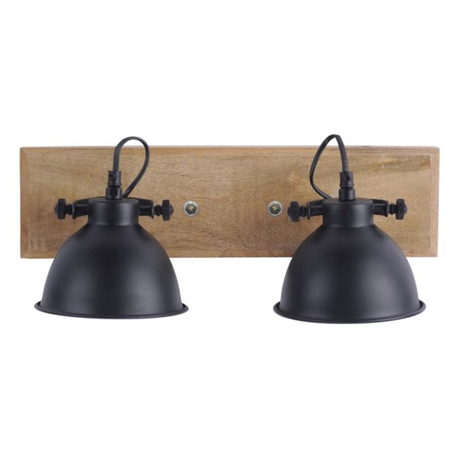 Flexibler Deckenspot Holz Metall E14 Schwarz Industrial Leuchte, Beleuchtung