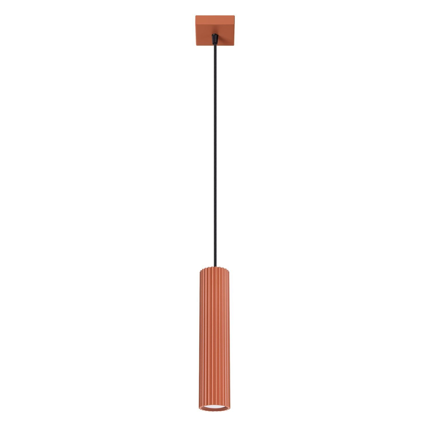 Hängelampe Rot schmal Ø 8 cm H: max. 118 cm GU10