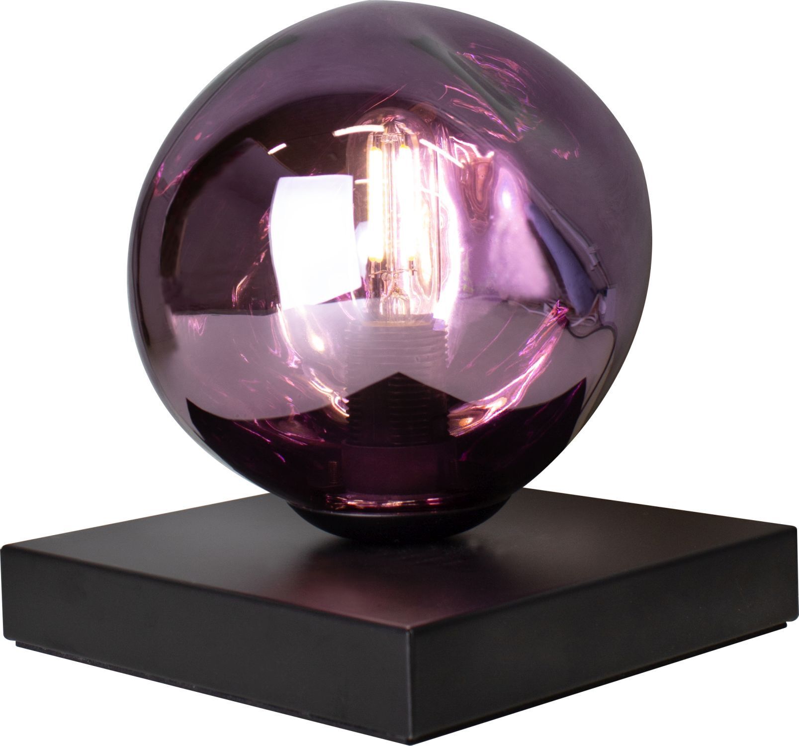 Petite lampe de table E14 Noir Violet 17,5 cm décoratif