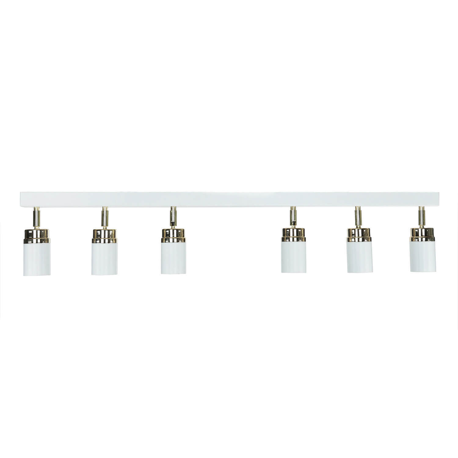 Strahler Weiß Gold 90 cm 6-flammig GU10 Metall