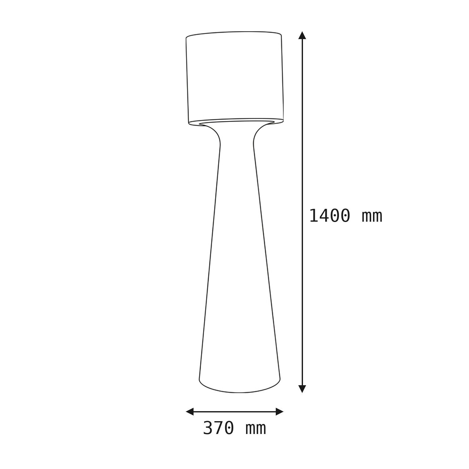 le126649-stehlampe-terrasse-garten-balkon-aussen-kunststoff-matt-modern-weiss-06 lampe, standlampe, zeitgenössisch, pedestal, abmessungen-1400mm