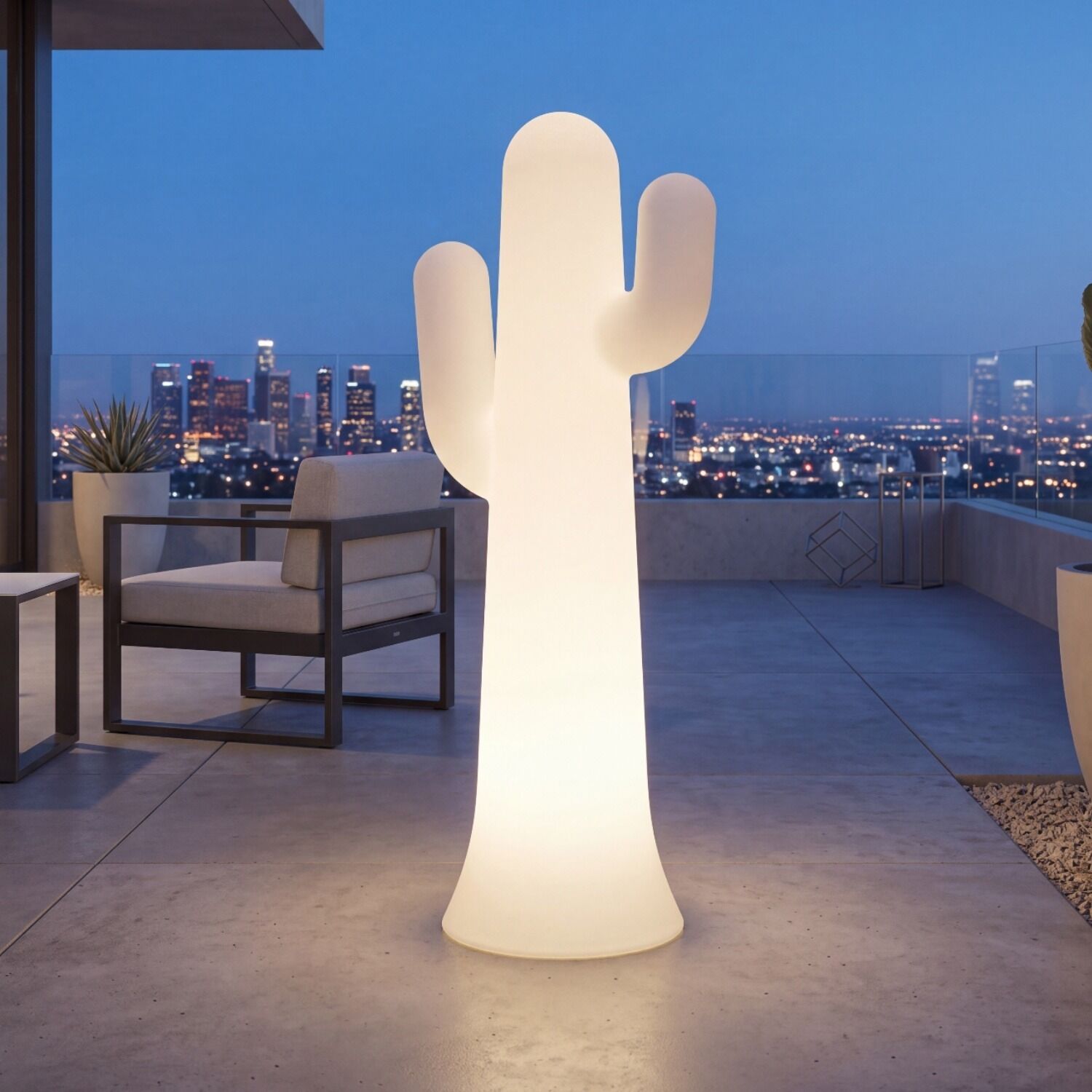 LED-Skulptur, Mexikanischer Kaktus, Lichtskulptur, Außenbeleuchtung, Dekorationskunst