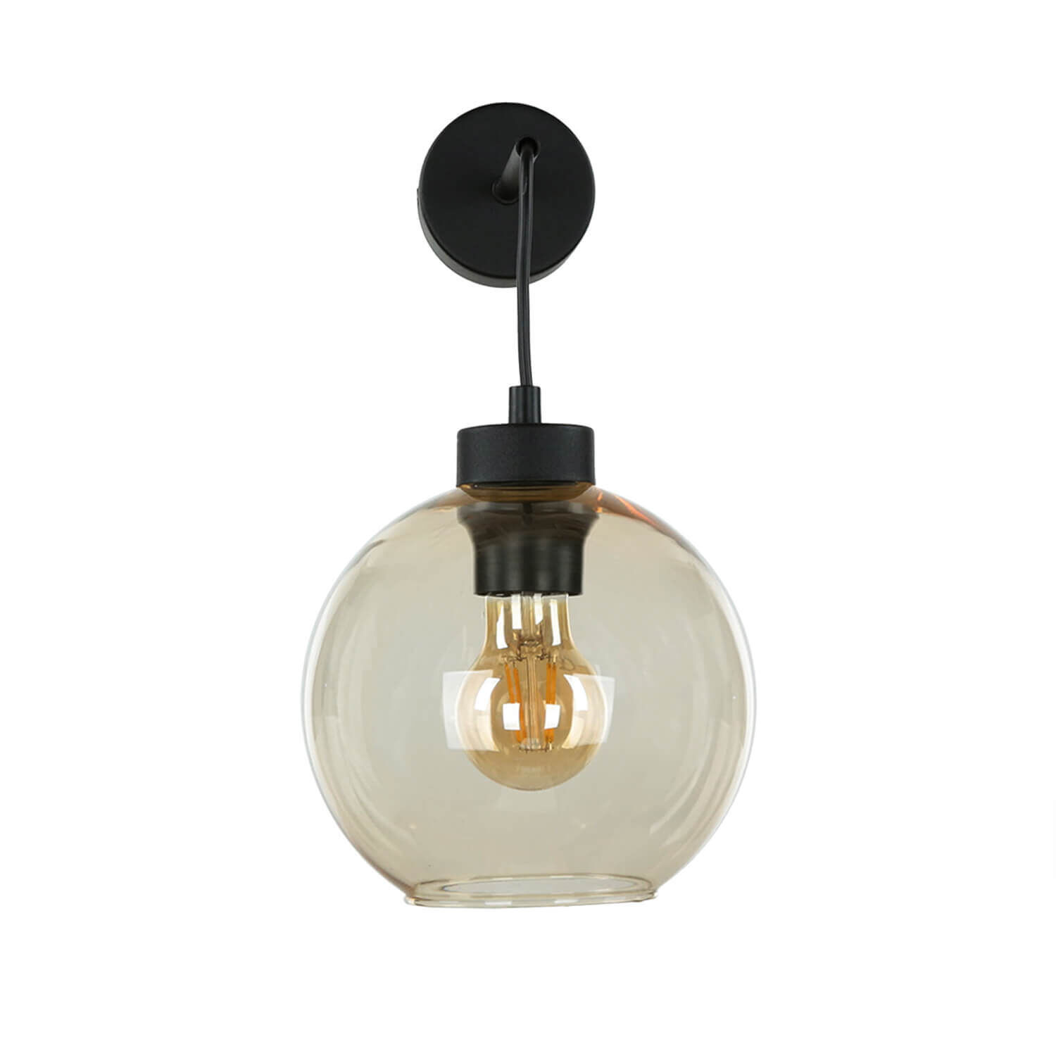 Wandleuchte KALETE Bernsteinfarben Flur Lampe E27
