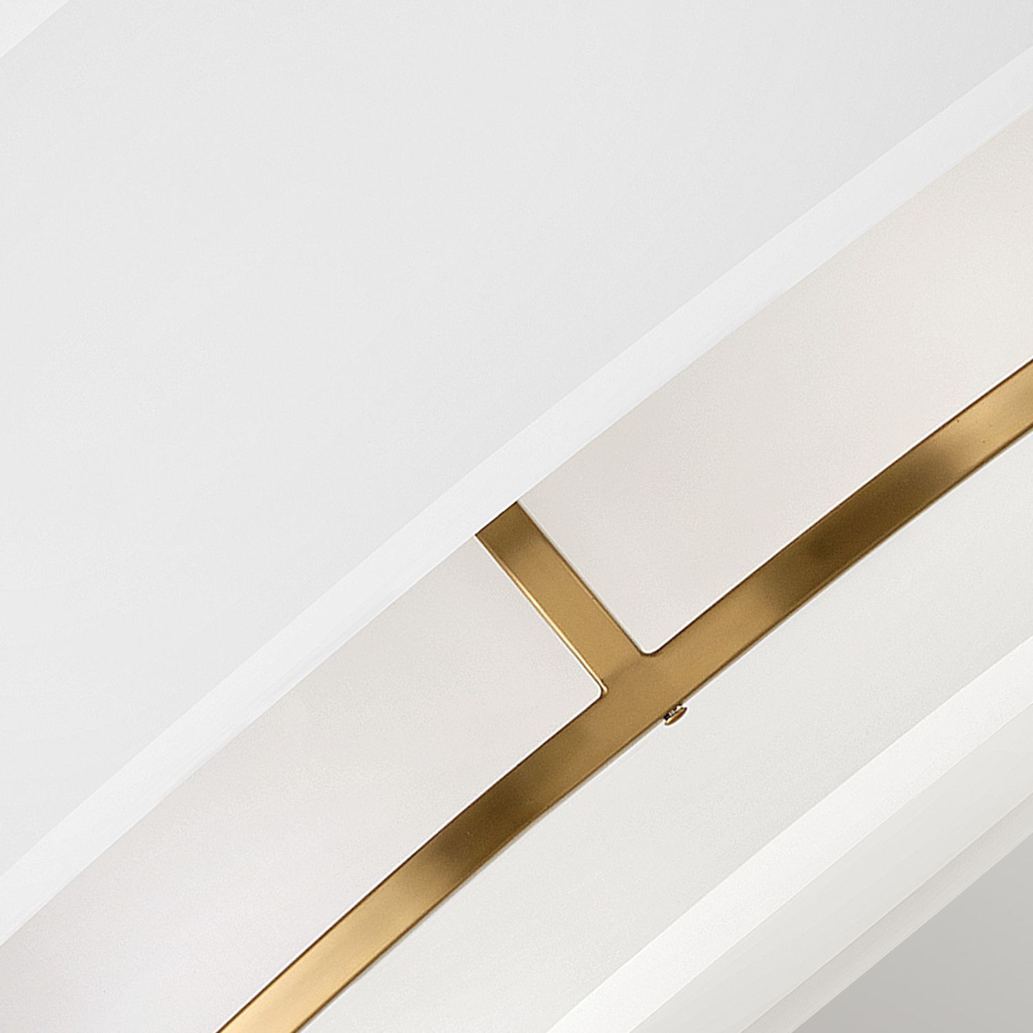 Lampe de plafonnier tissu métal D : 58,4 cm en laiton blanc 4x E14 Handlauf, Drinnen, Innenarchitektur