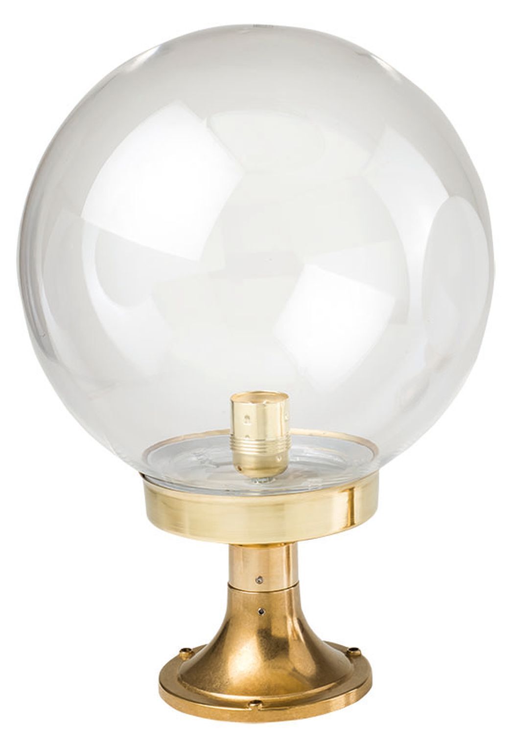 Lampe de jardin décorative VERIA Abat-jour boule en laiton