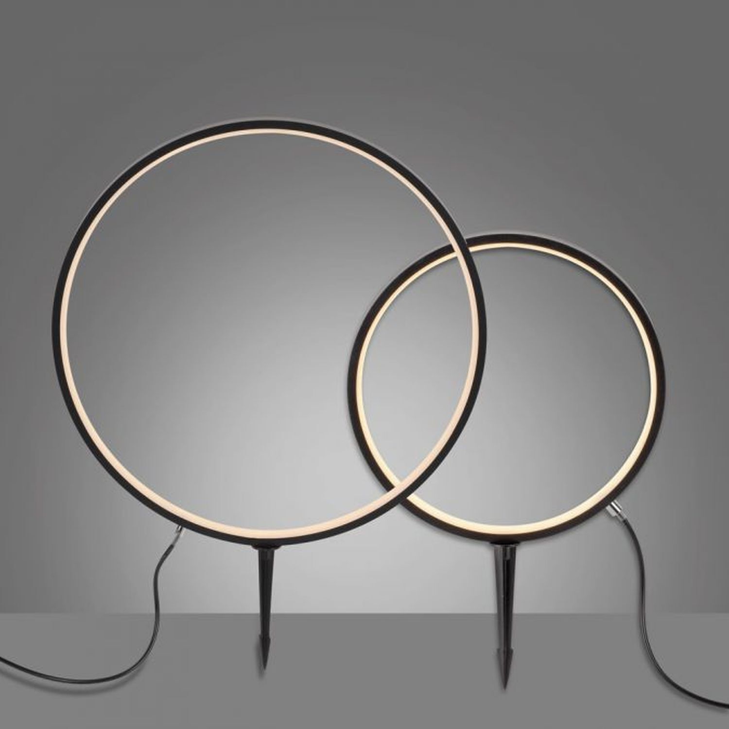 LED Wegeleuchte mit Erdspieß 2er Set 66 cm IP65 Schwarz Zubehor, Brillen, Reifen