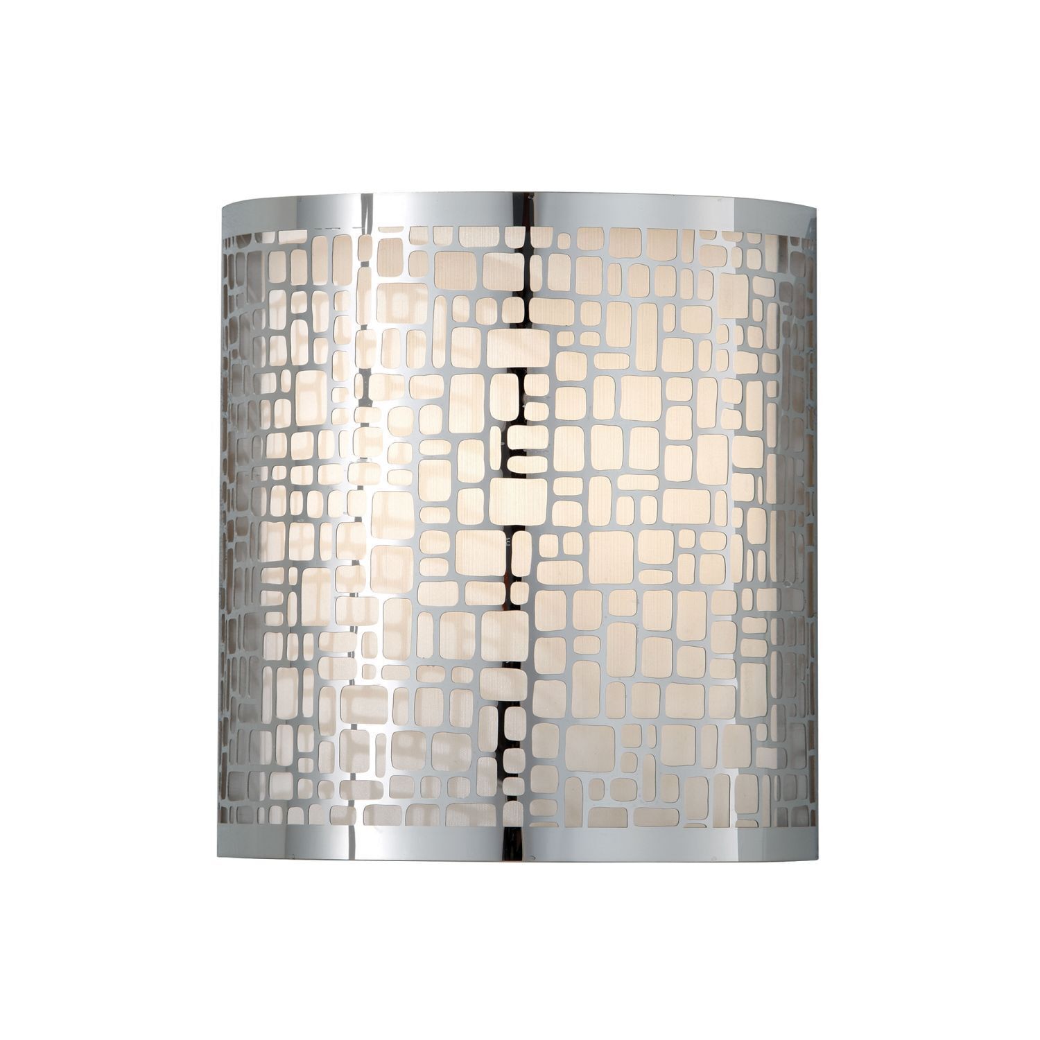 Applique murale VEINE chrome blanc couloir salon lampe